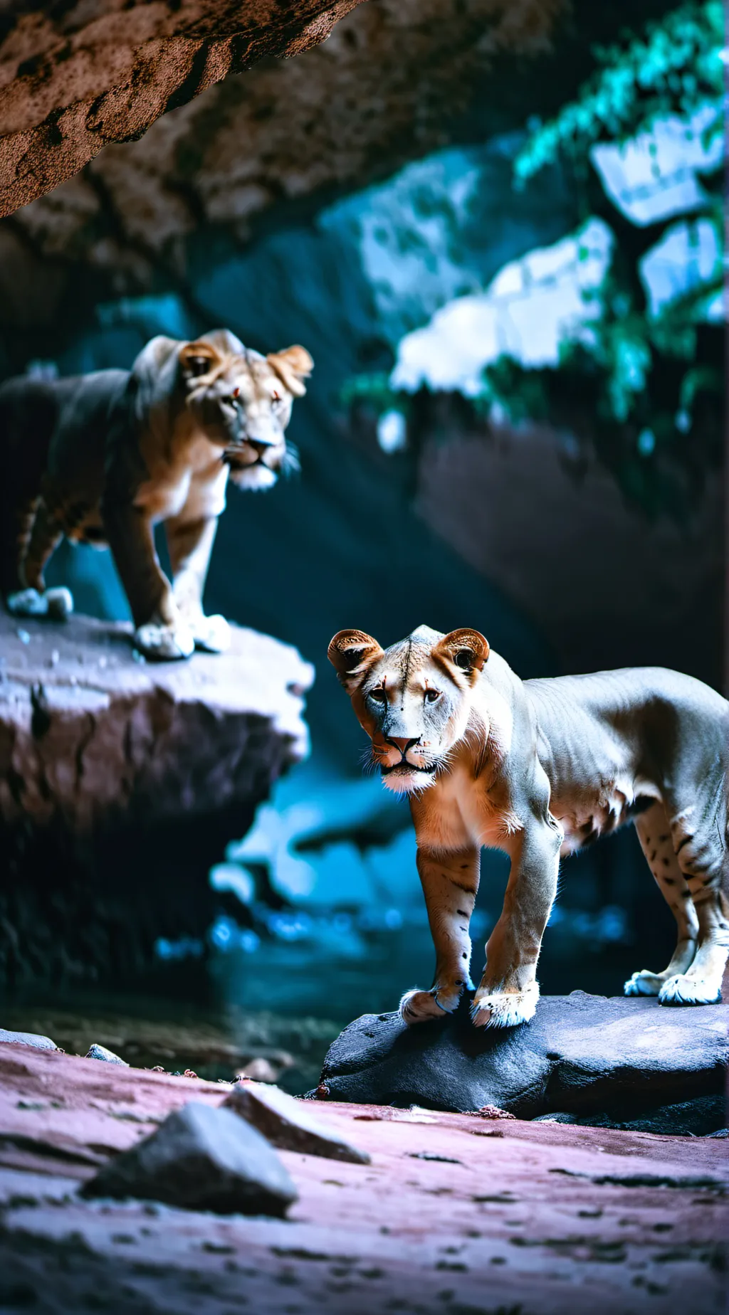 ai character: exiled lion pride background