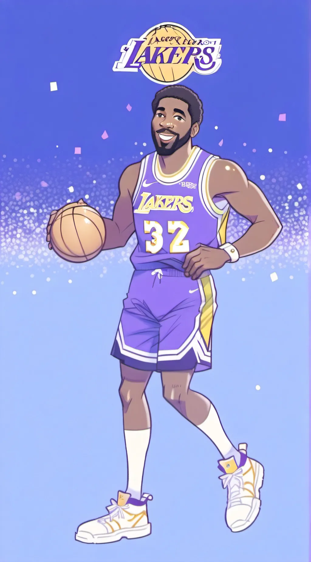 ai character: Magic Johnson background