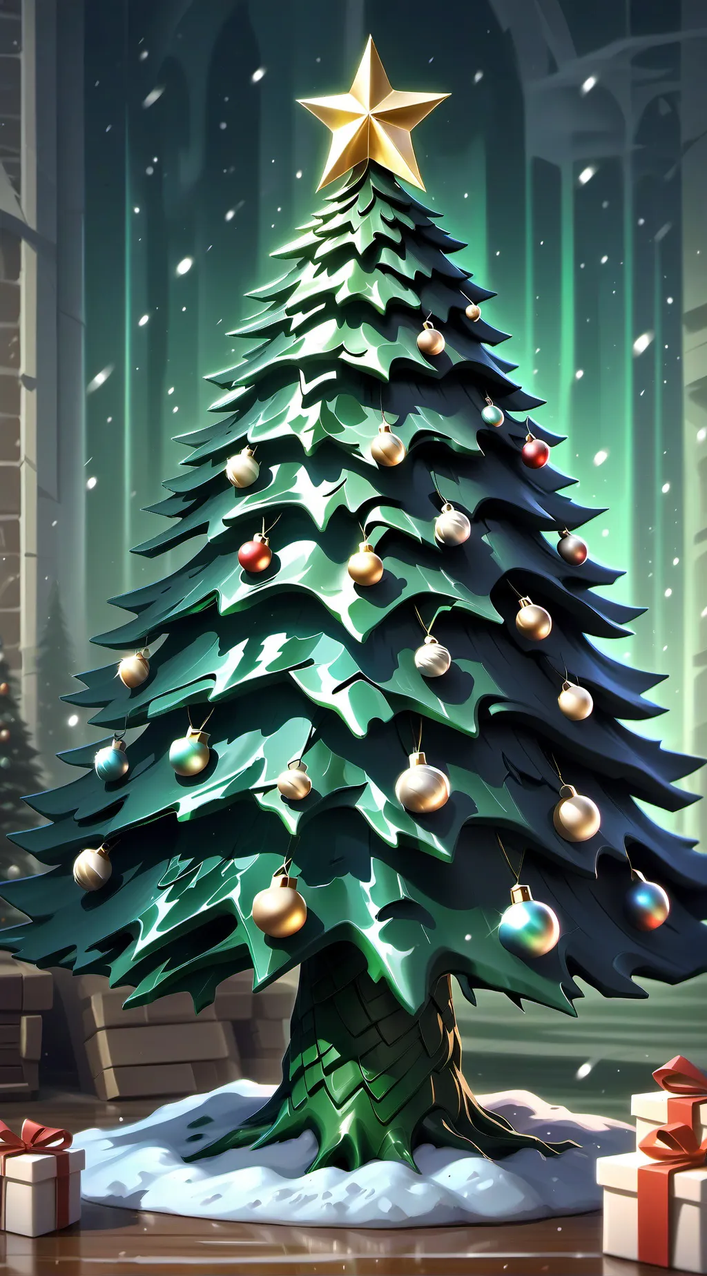 ai character: christmas CH background