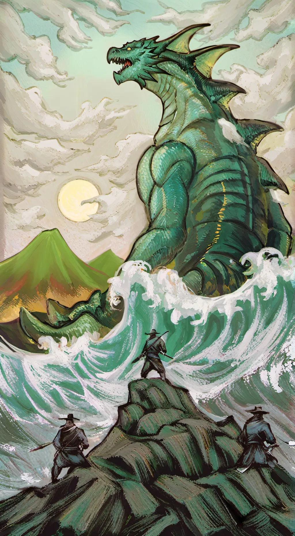 ai character: Kaiju universe background