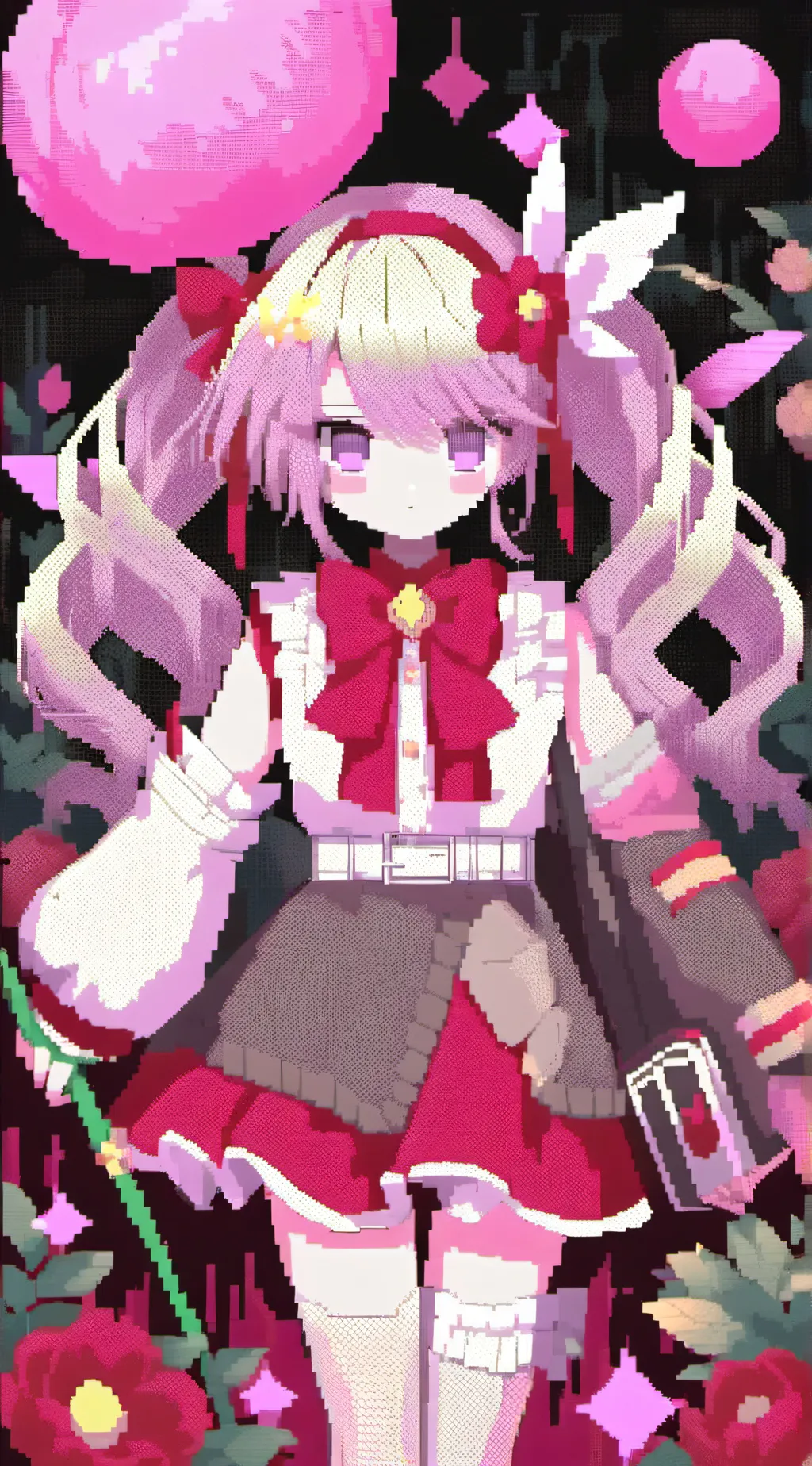 ai character: Tulips background