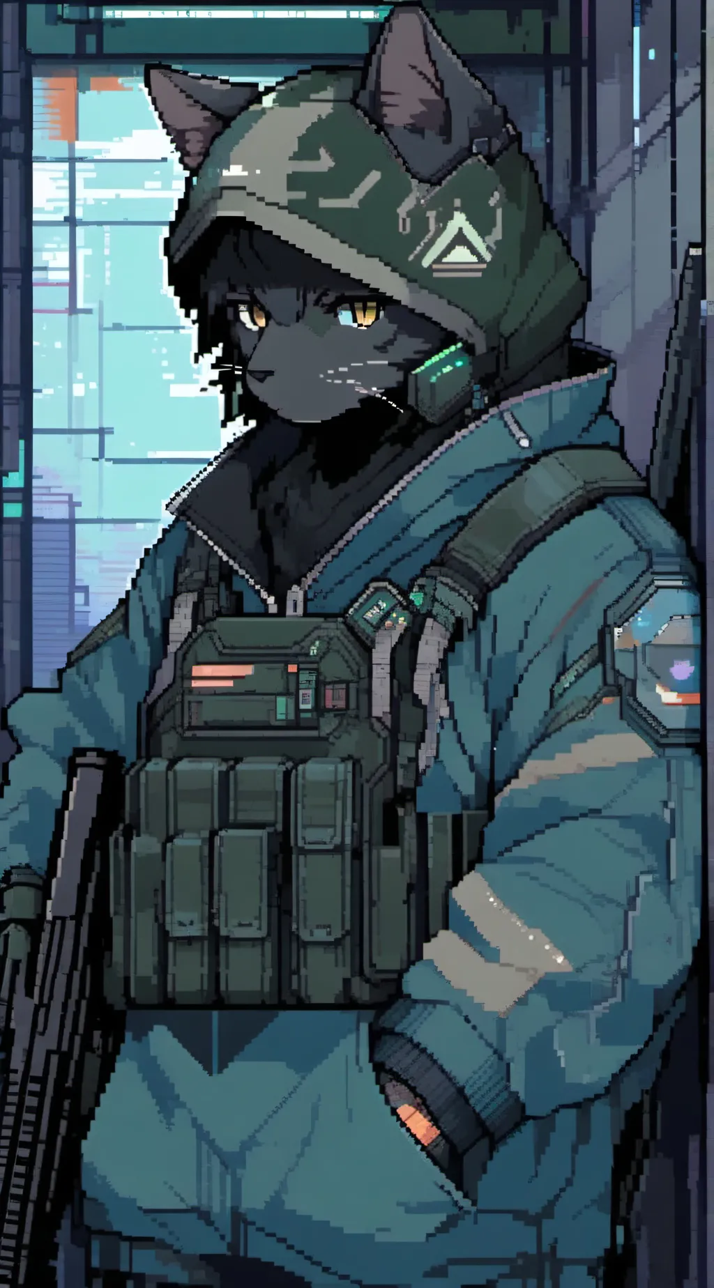 ai character: Animales background
