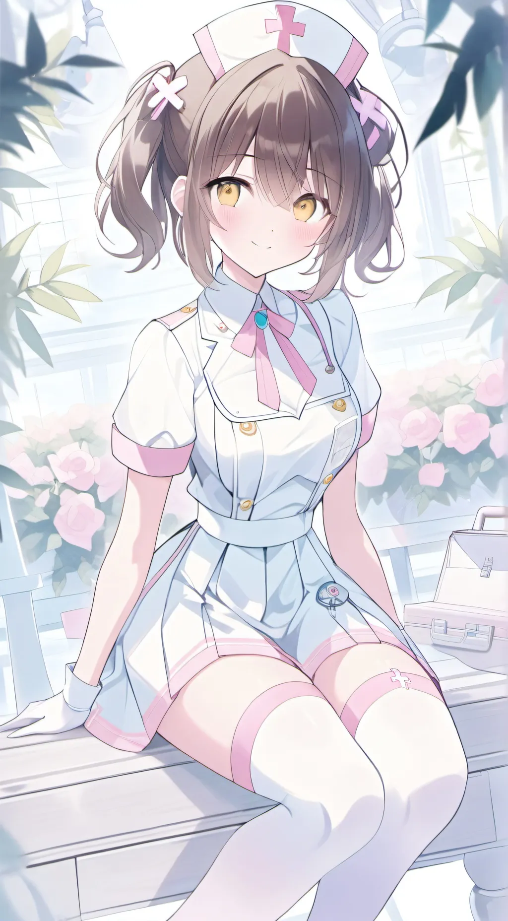 ai character: Cherry background