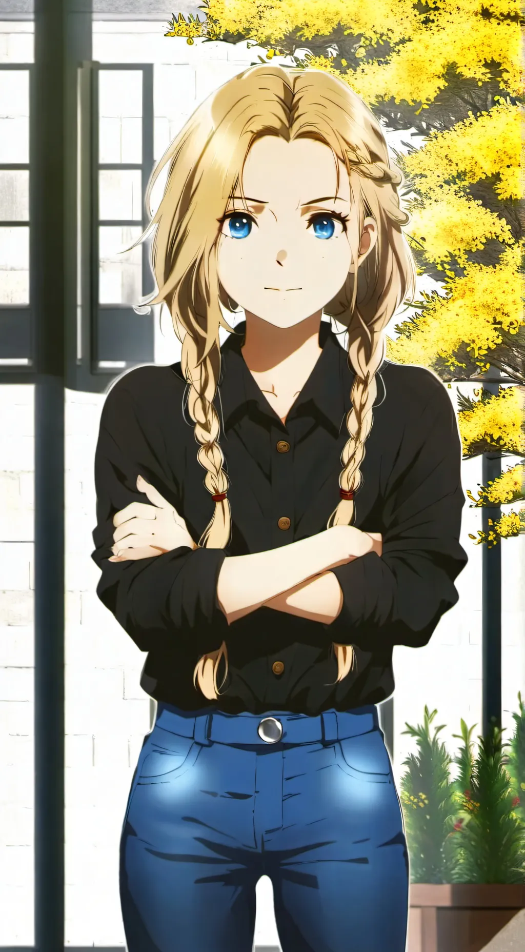 ai character: 🌻Amy🌻 background