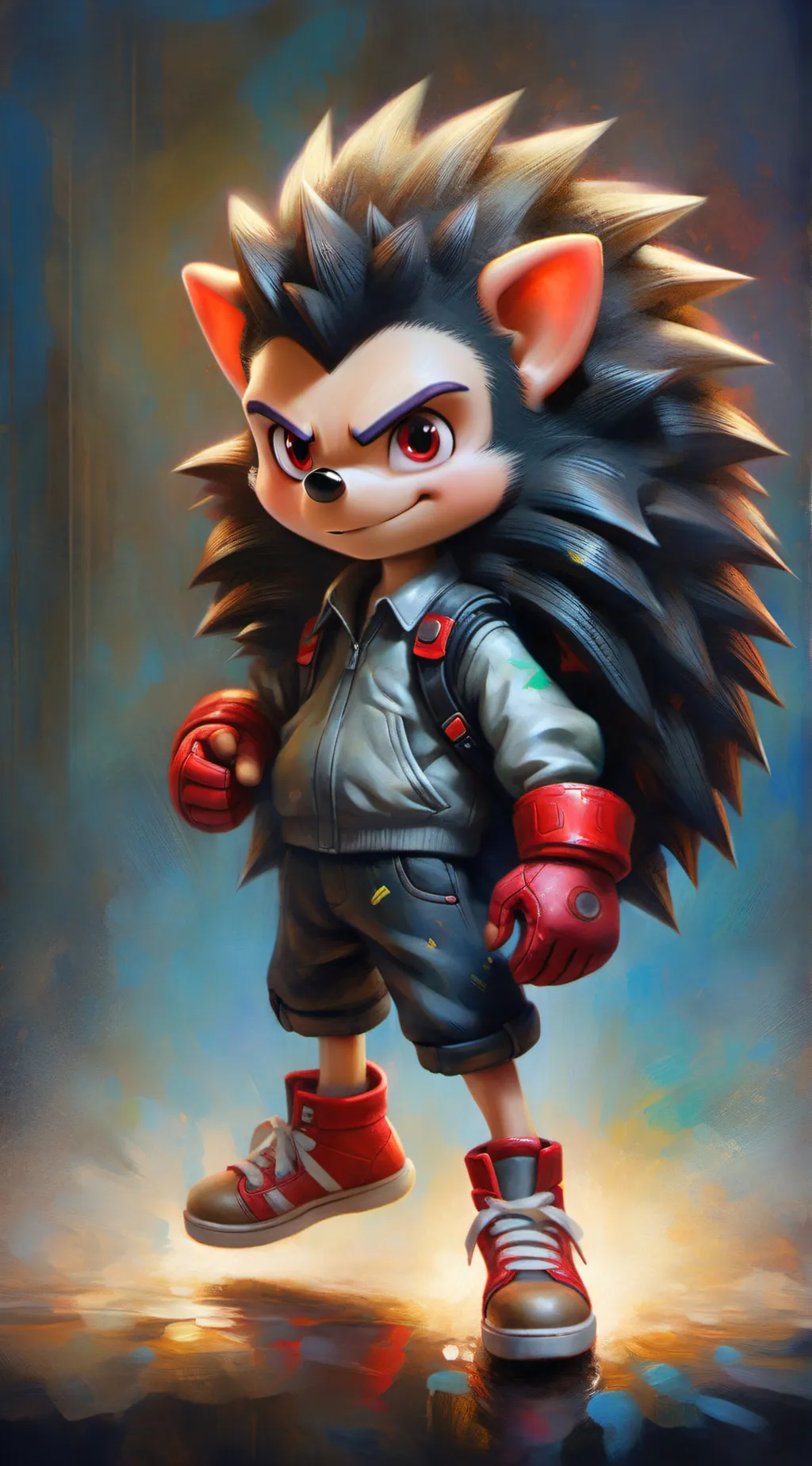 ai character: shadow  background