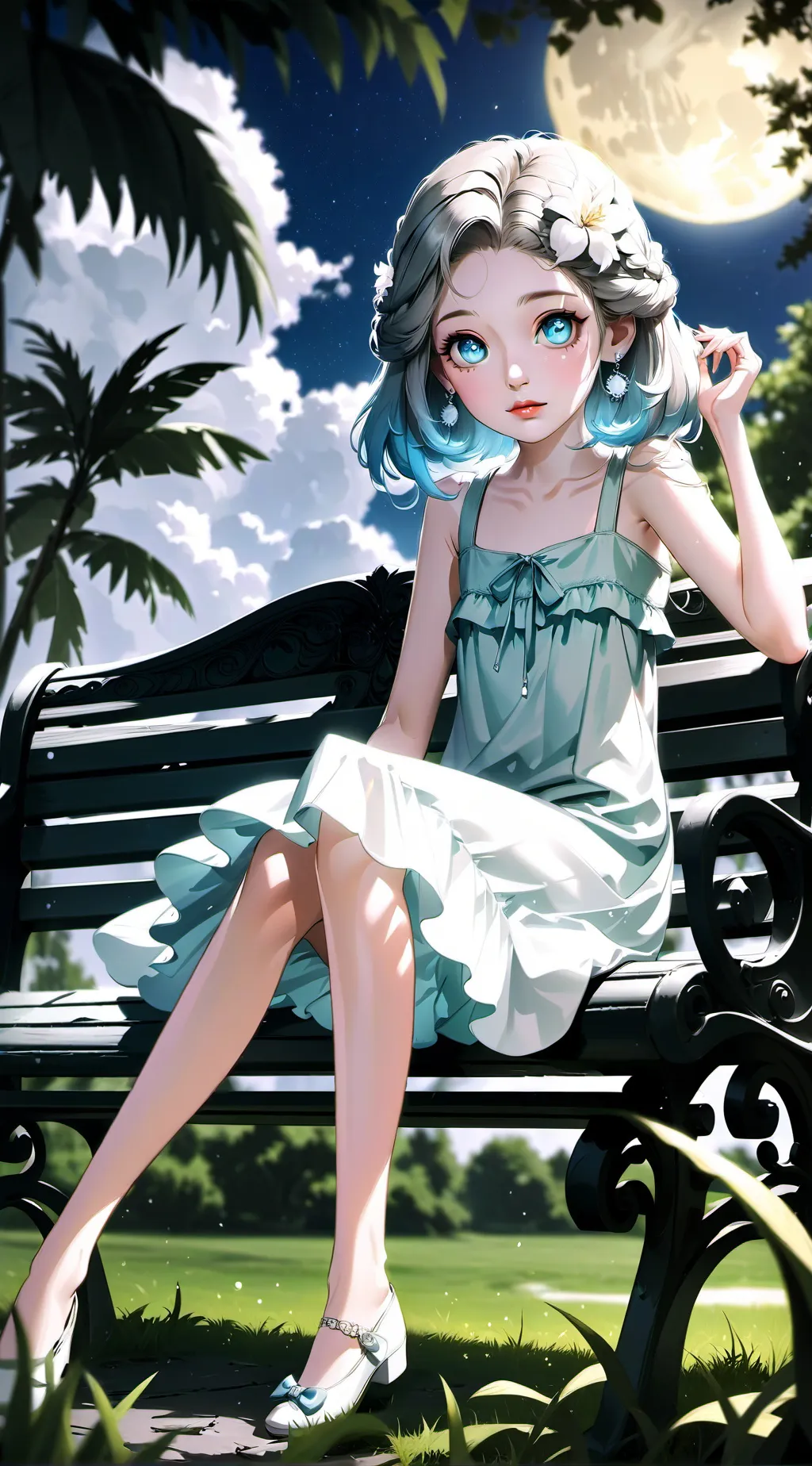 ai character: Luna background