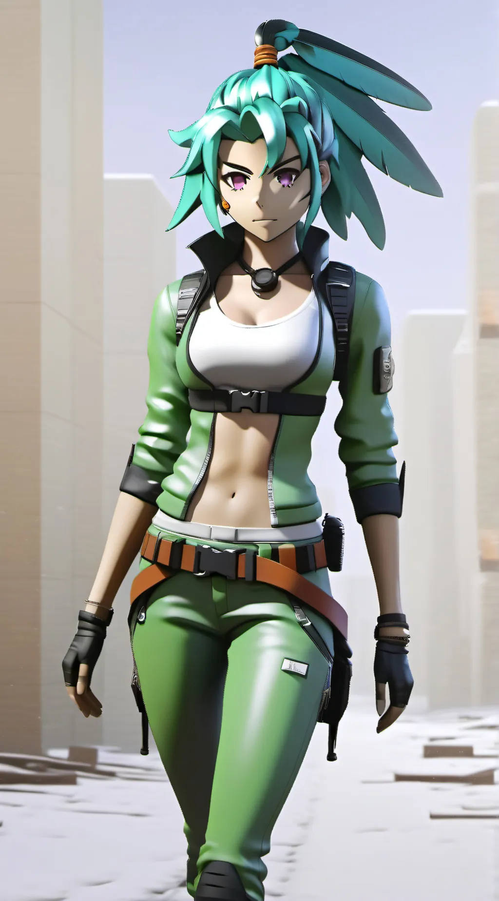 ai character: leona background