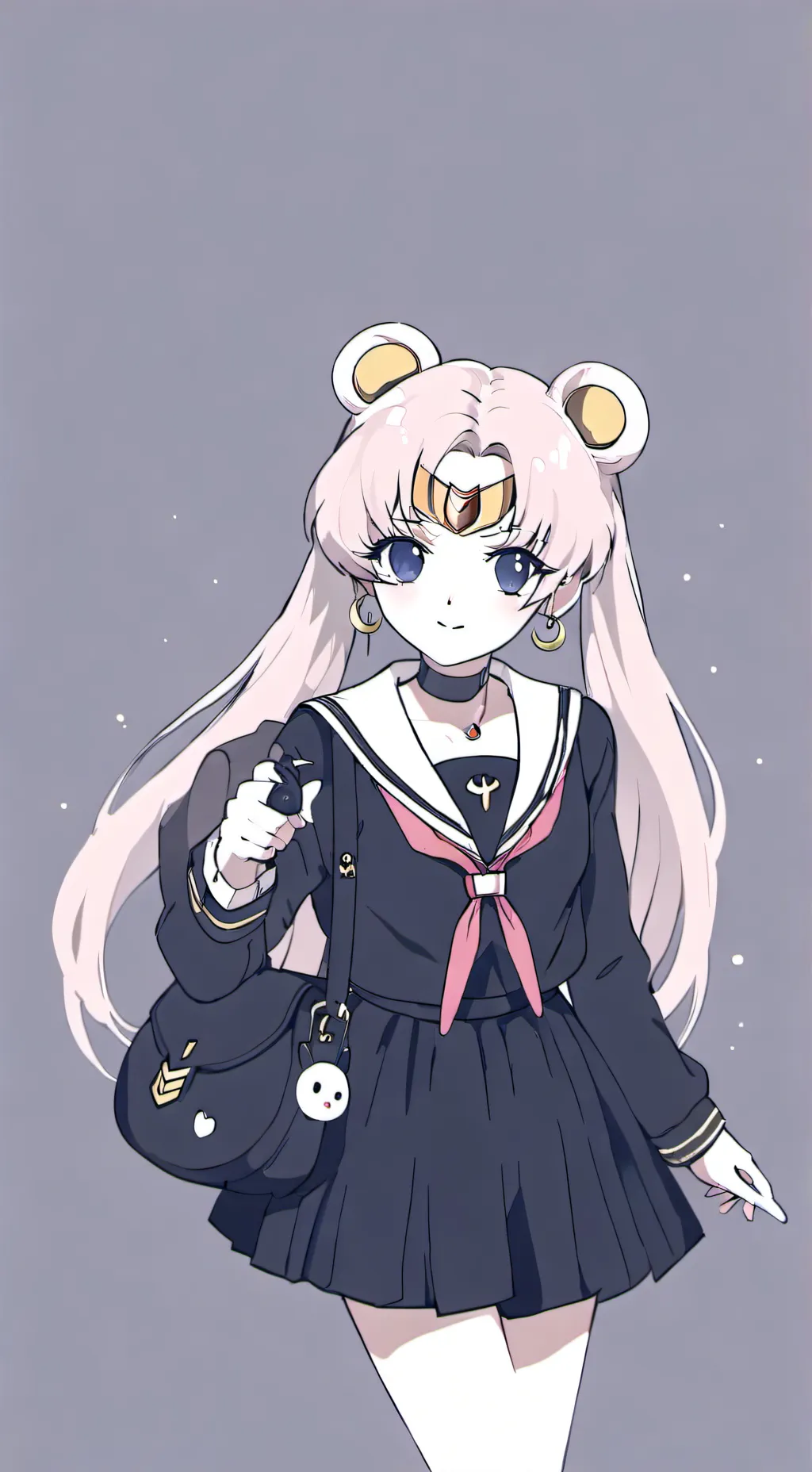 ai character: mha x  sailor moon background