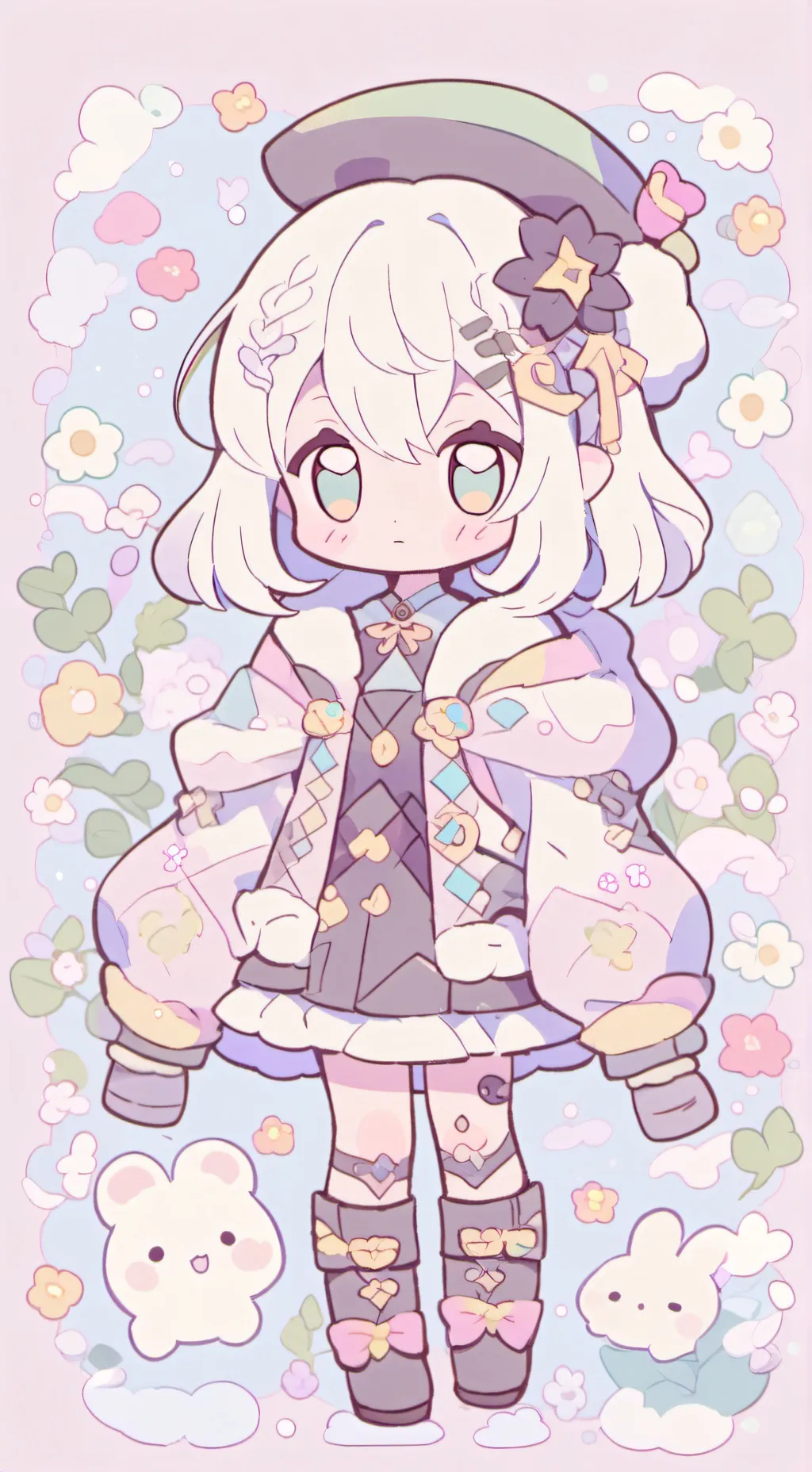 ai character: ☺️💅 background