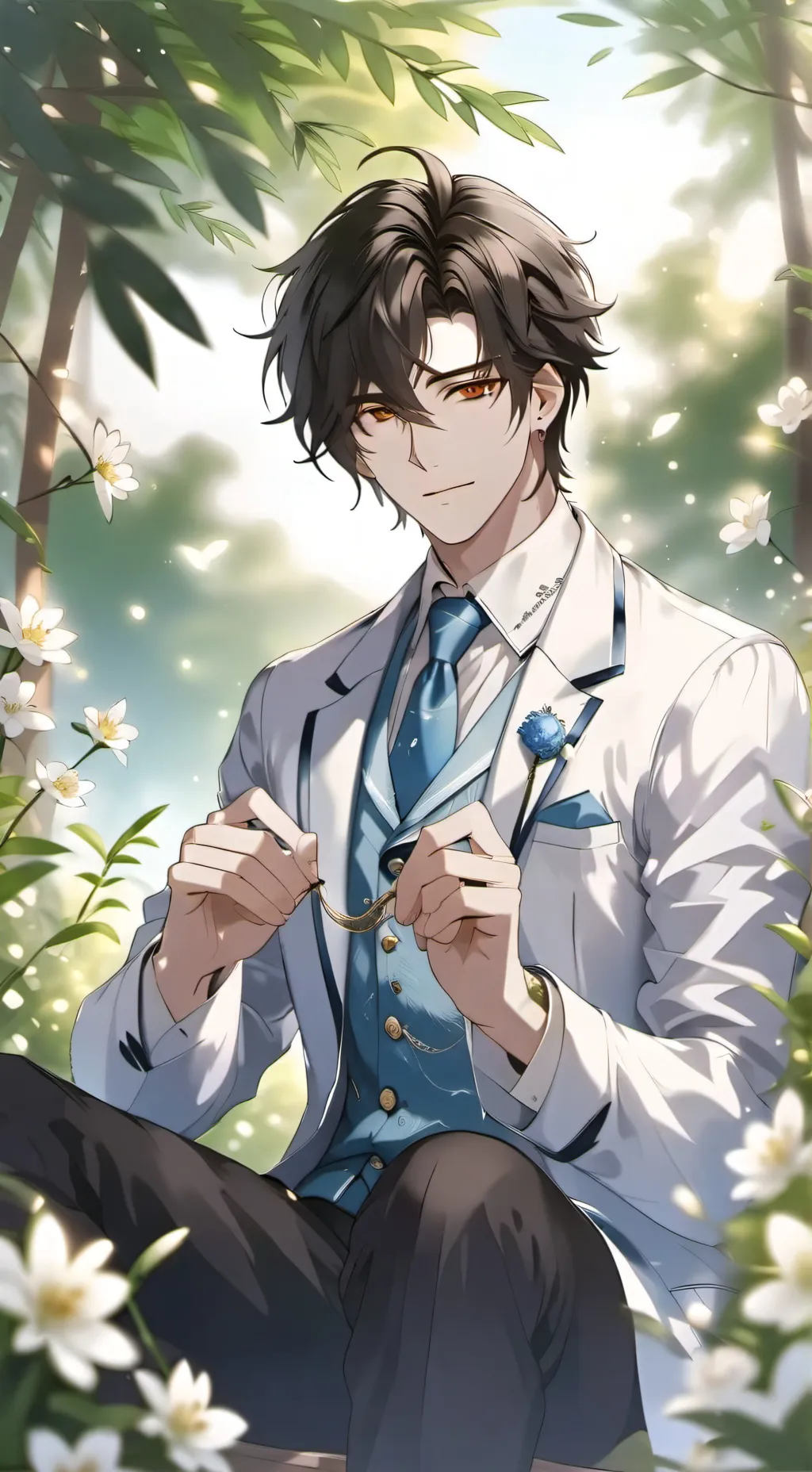 ai character: Lukewarm test background