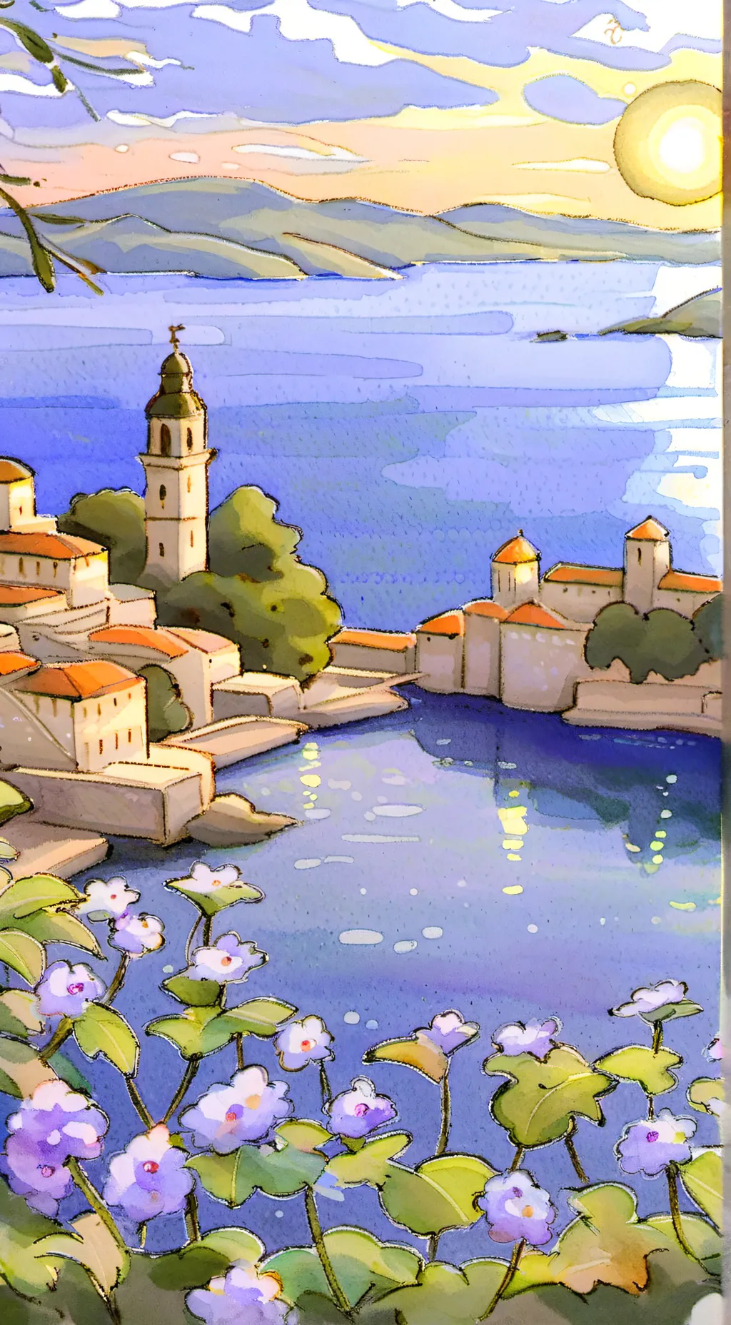 ai character: Dandy world  background