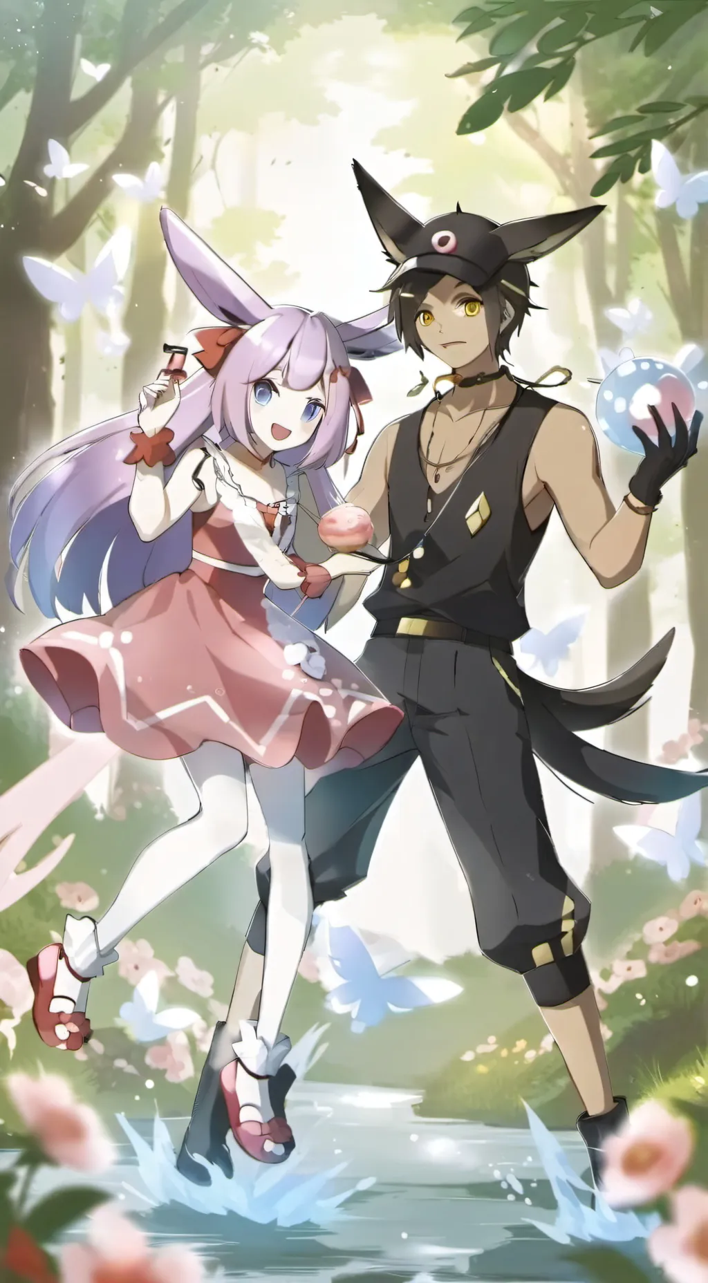 Talkie AI - Chat with sylveon vs umbreon