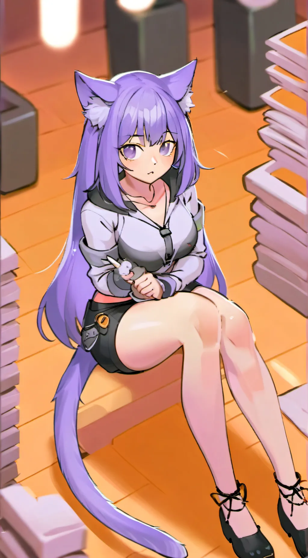 ai character: cat girl [unbirth] background