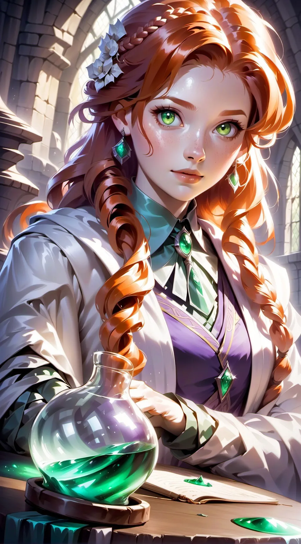 ai character: Bella Weasly background