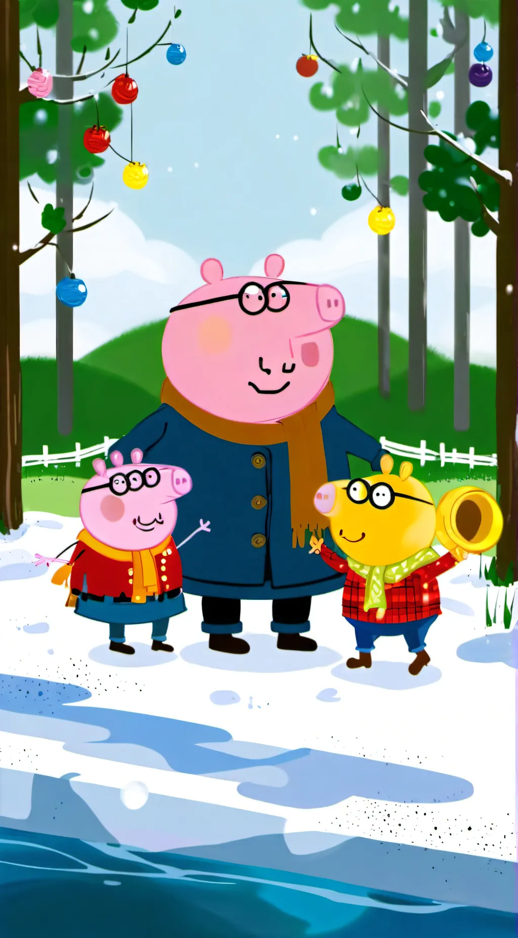 ai character: save George pig! background