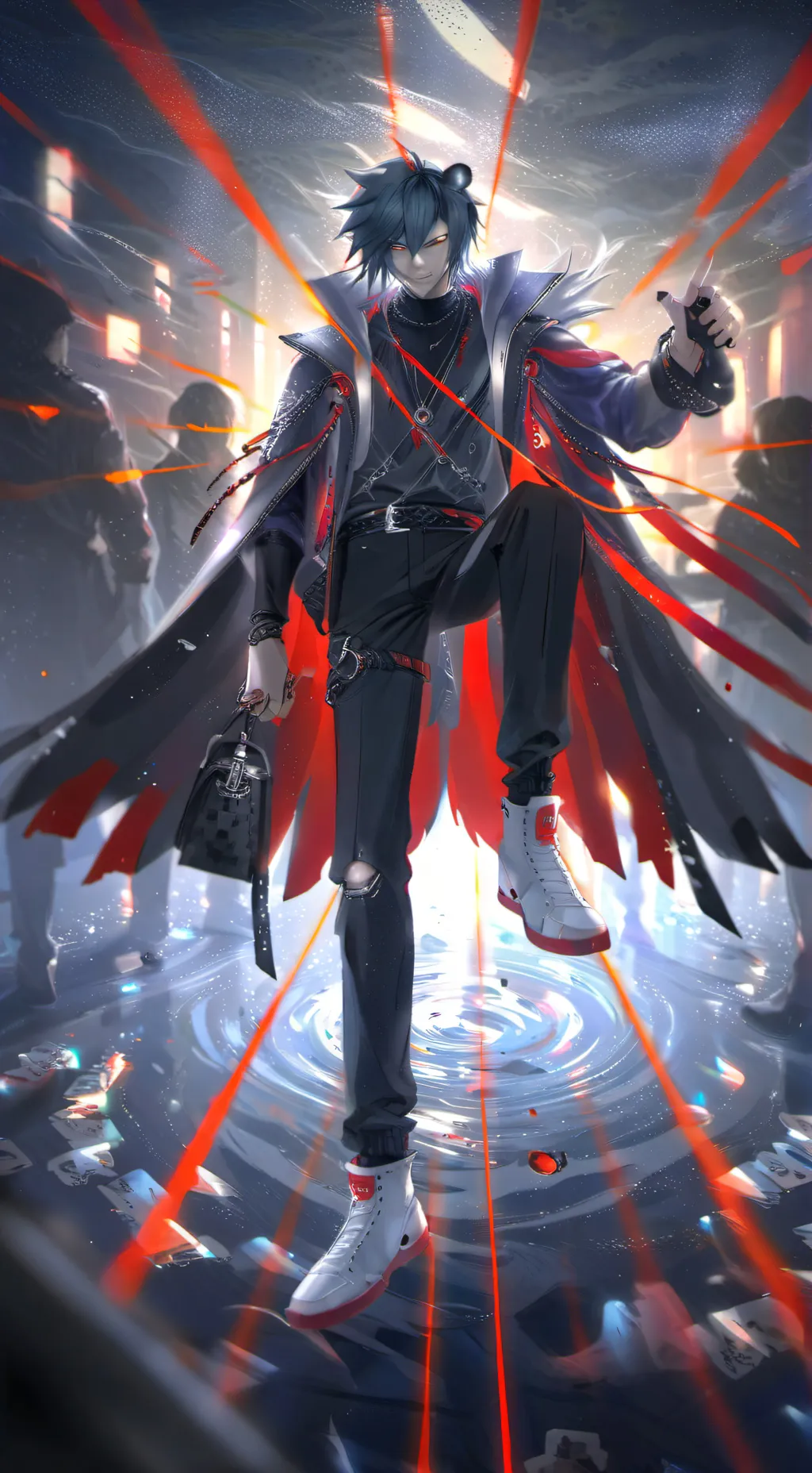 ai character: Shin Sonic background