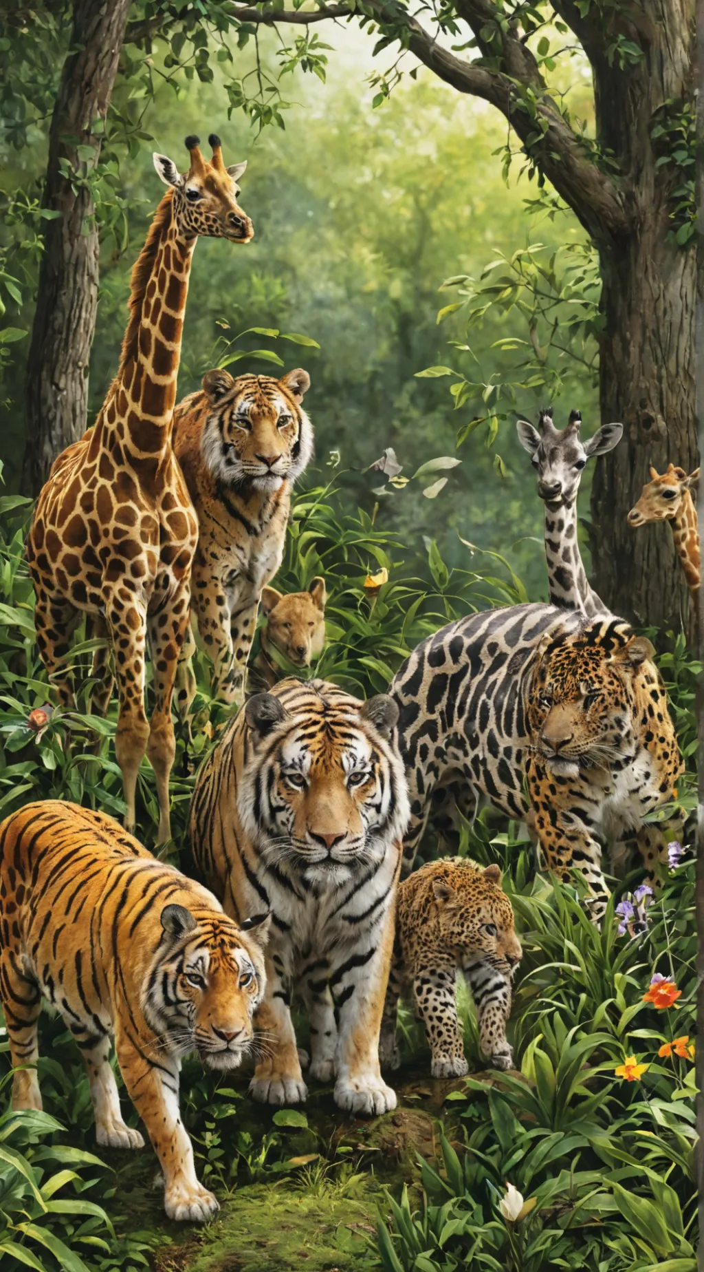 ai character: Jungle background