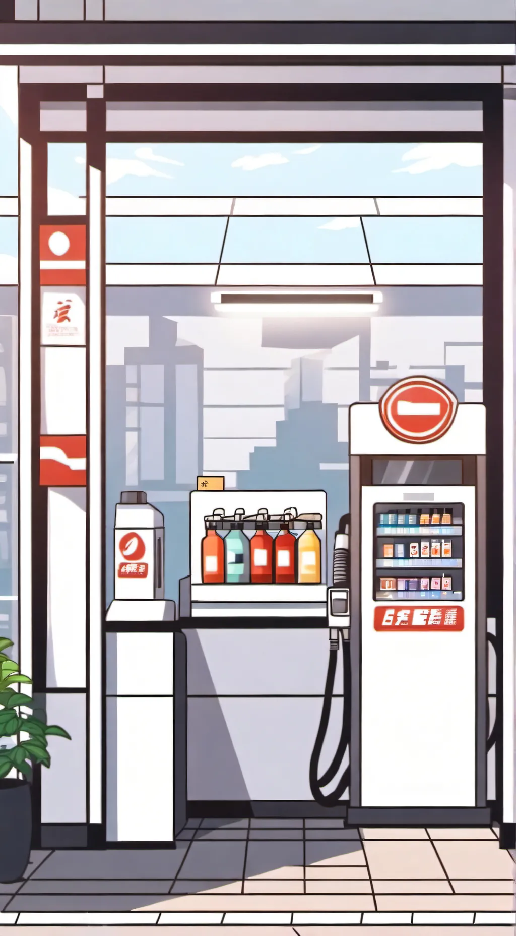ai character: Night shift background