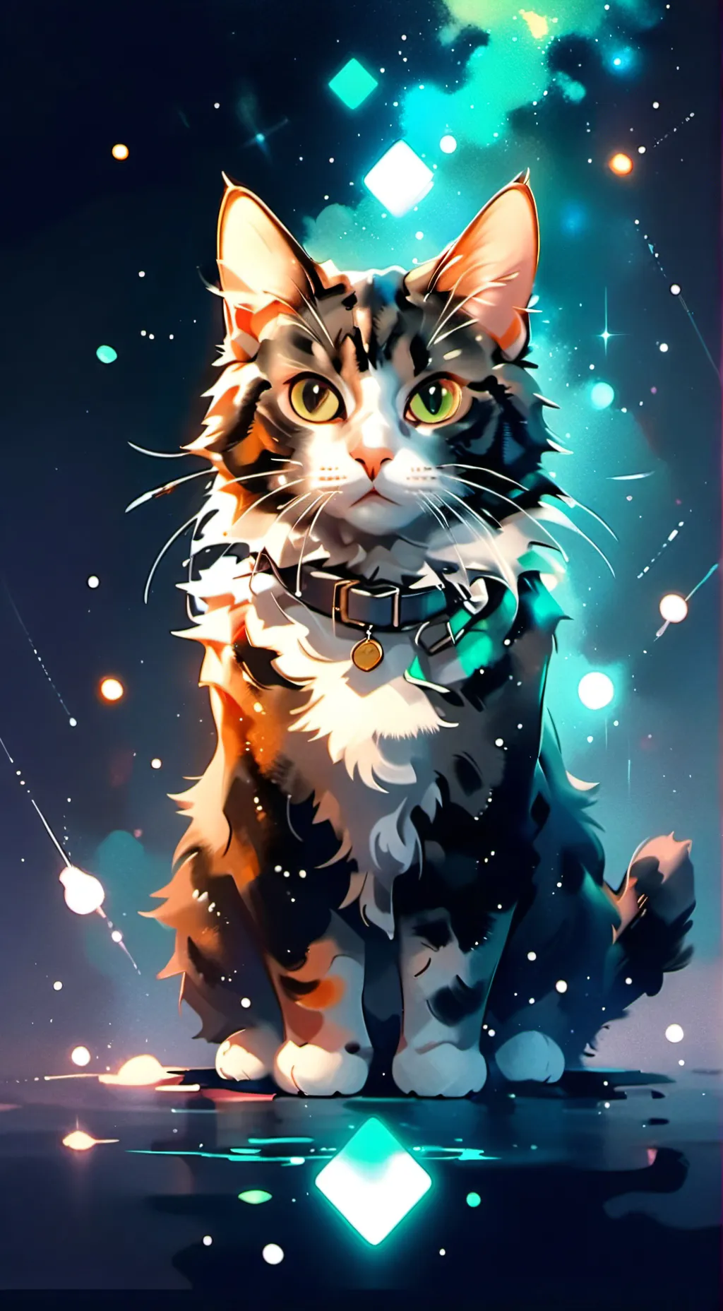ai character: Muffin *my cat* background