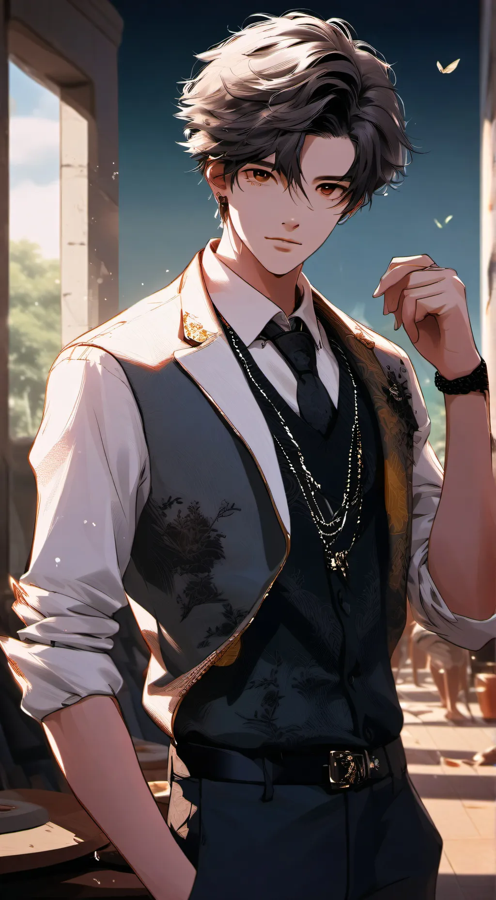 ai character: Axel background