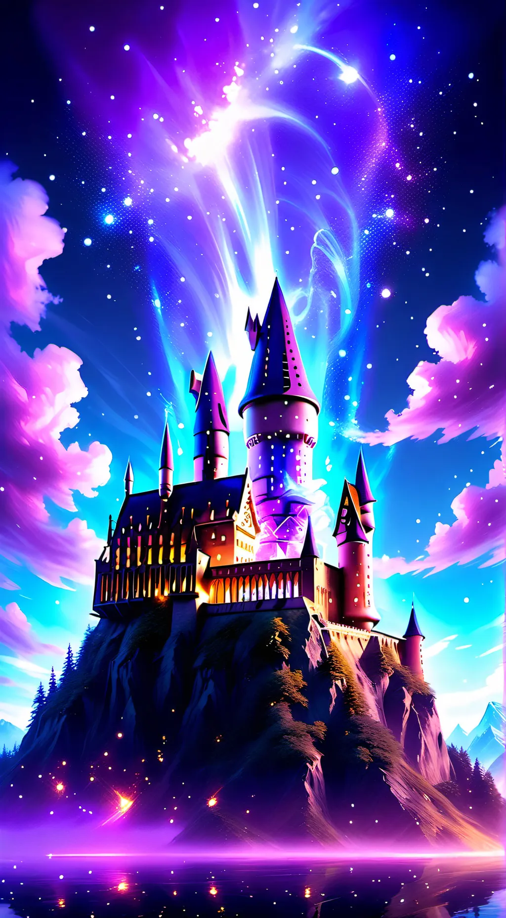 ai character: Hogwarts dramaaaa background