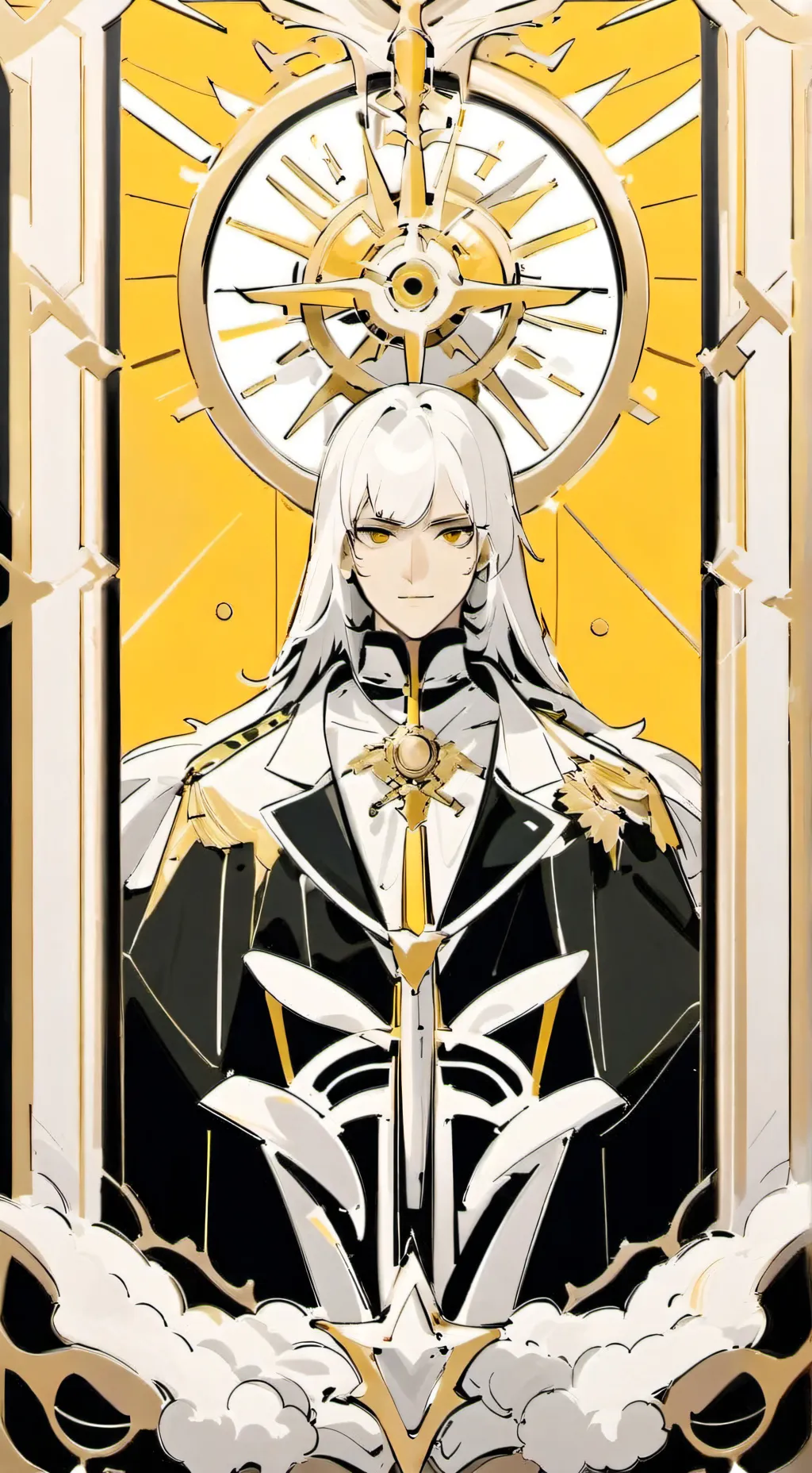 ai character: knight iron background
