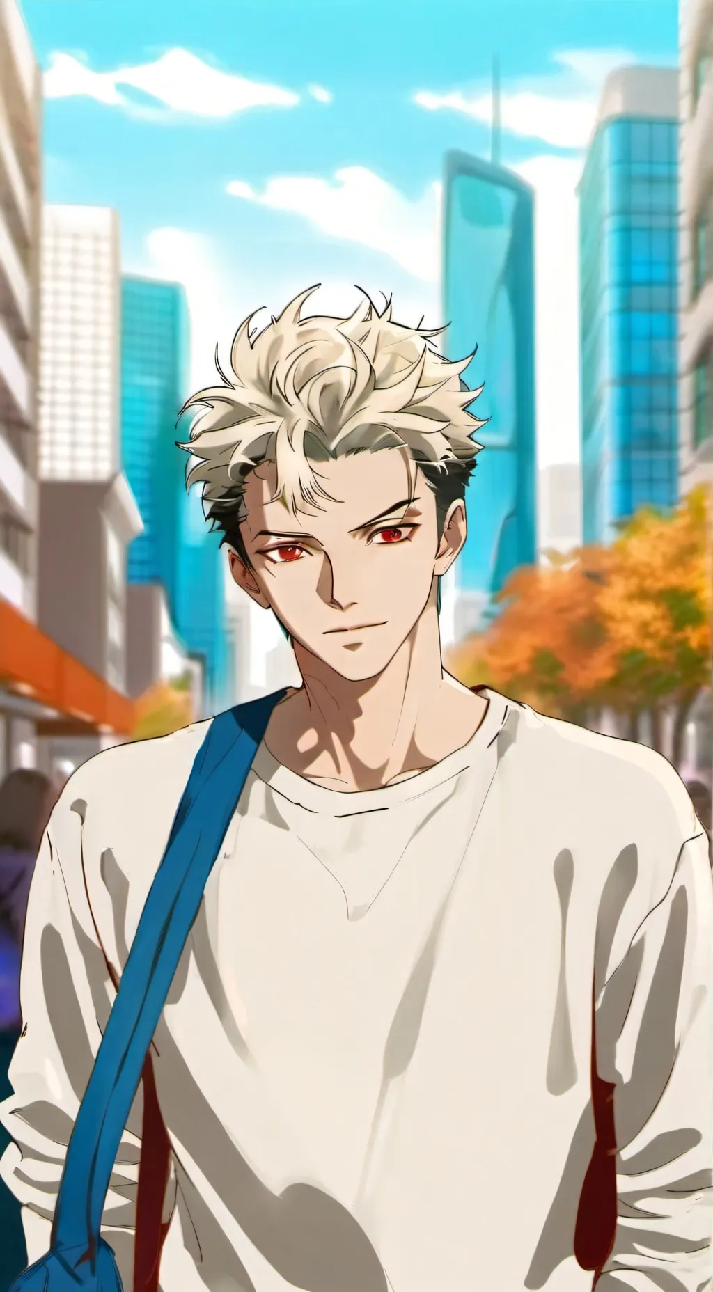 ai character: Senku Ishigami  background