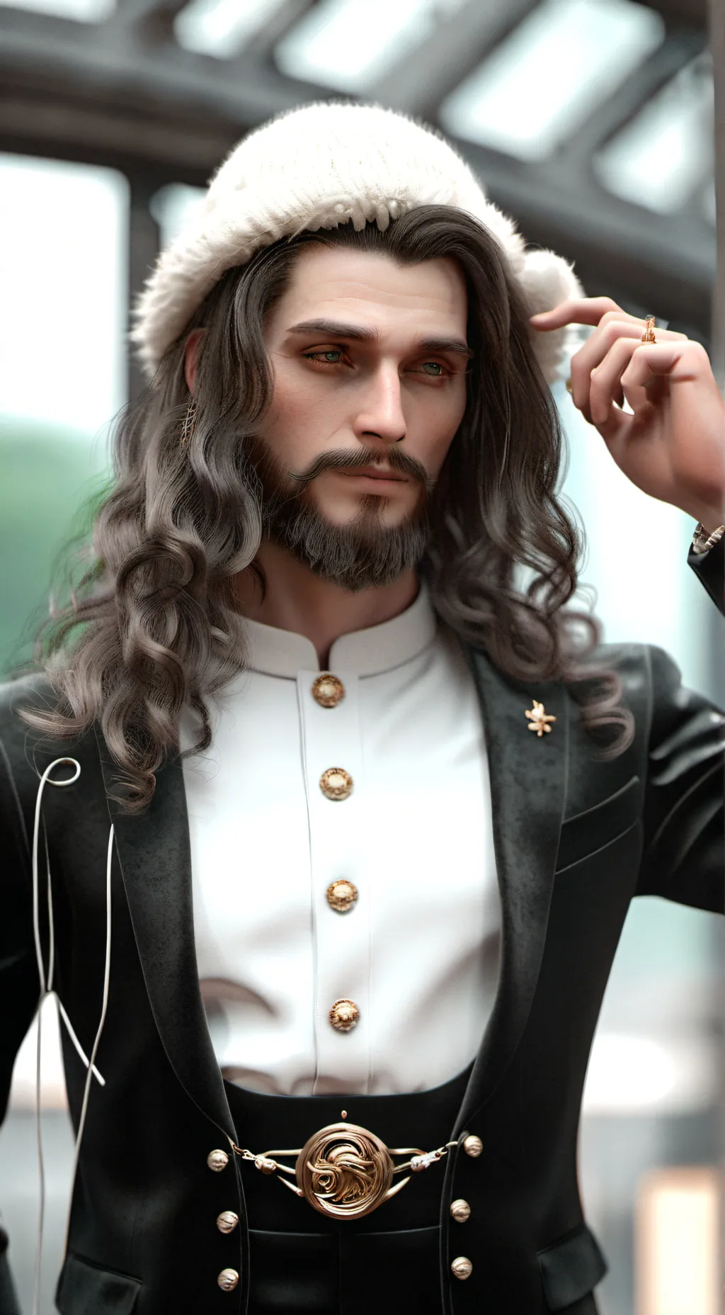 ai character: Myles Kennedy  background