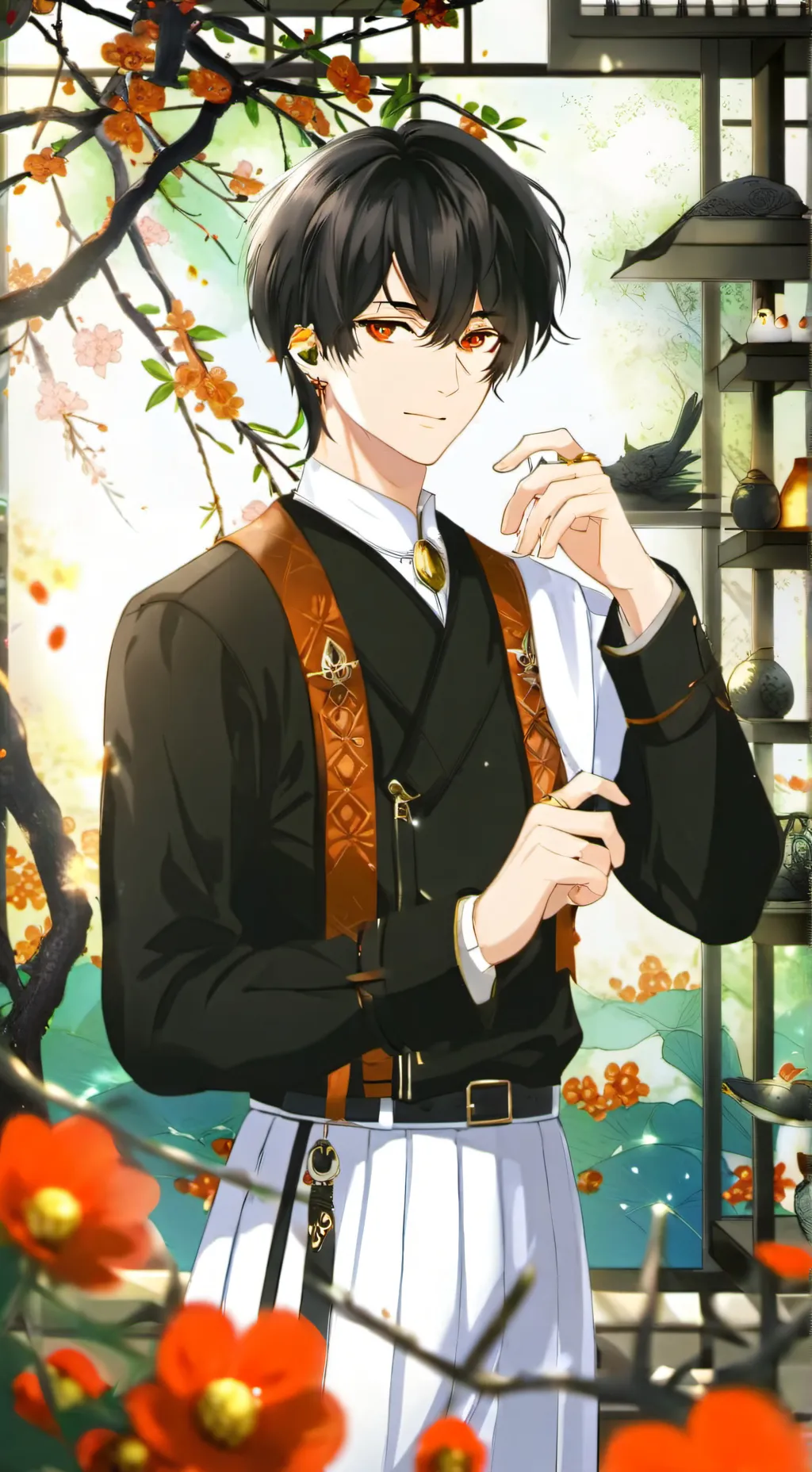ai character: Bakugo&todoroki  background