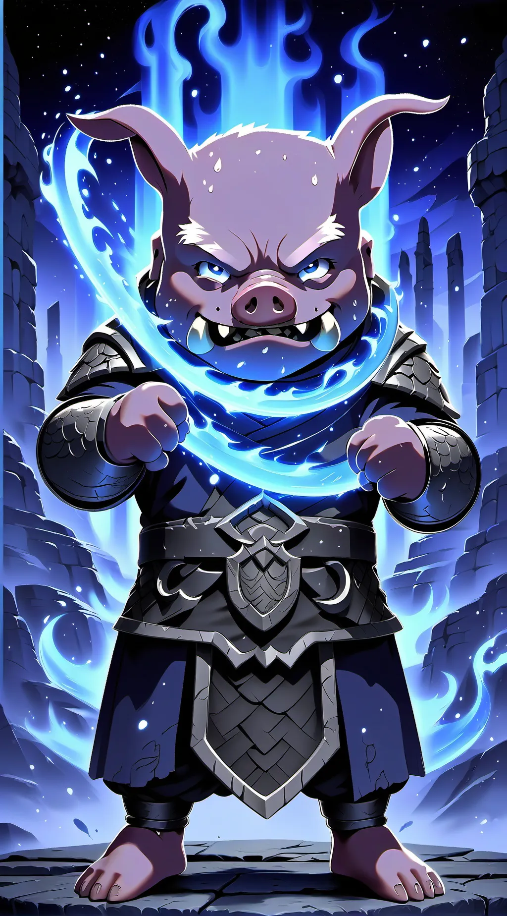 ai character: PIGLIN  background