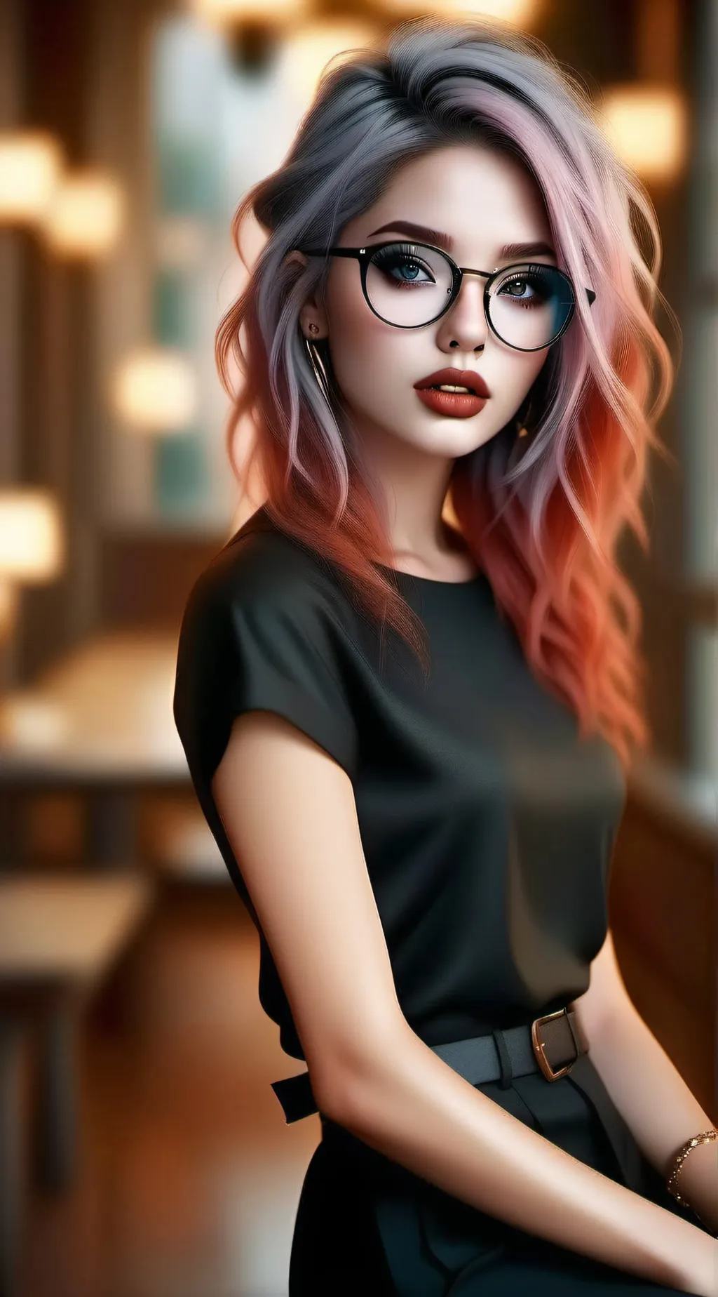 ai character: Frieda Wolfgang  background