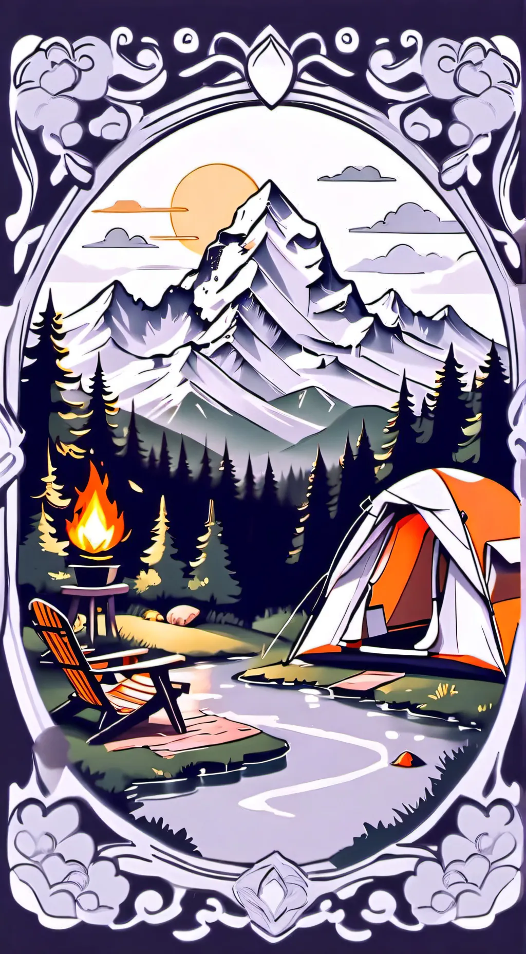 ai character: campin mm2 background