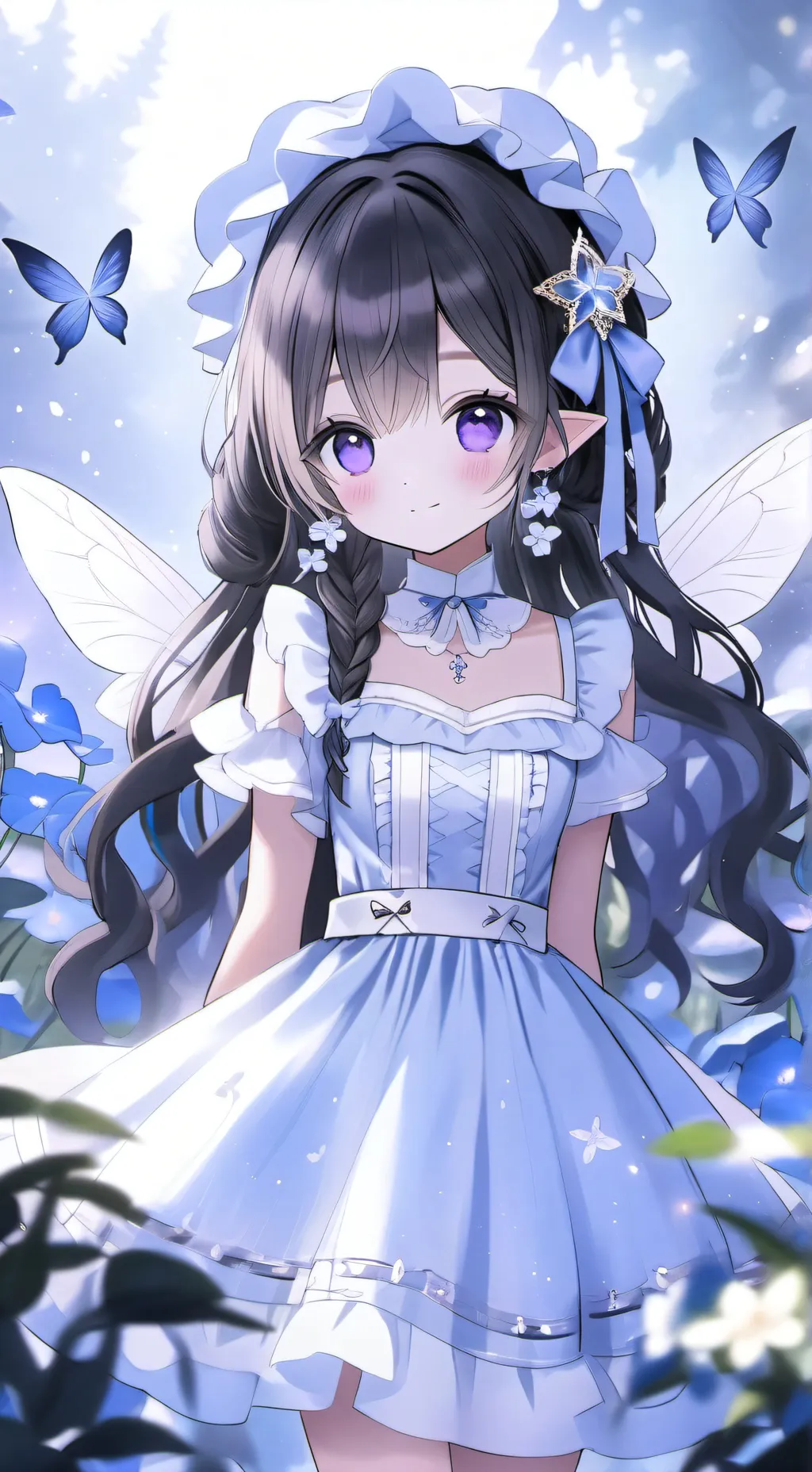 ai character: Fairy pixie land background