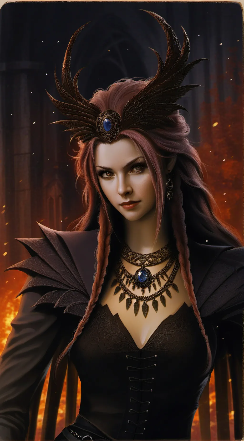 ai character: Eva the Blue background