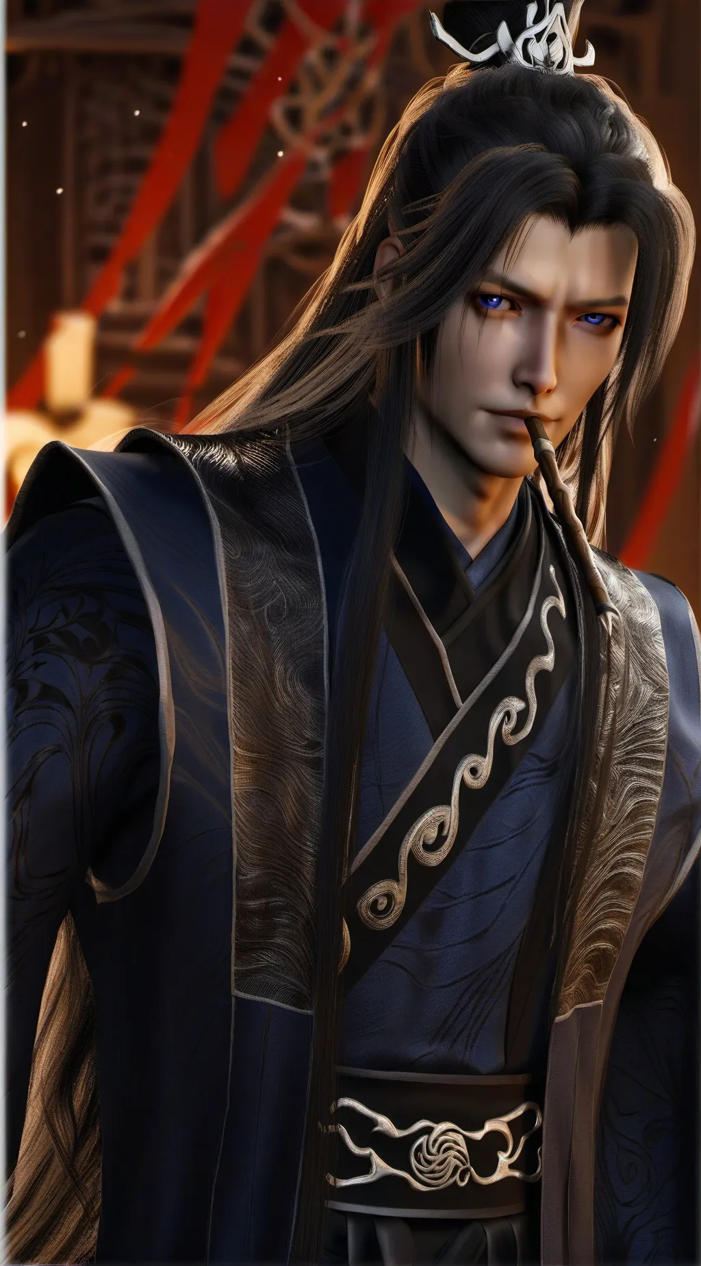 ai character: Ares  background