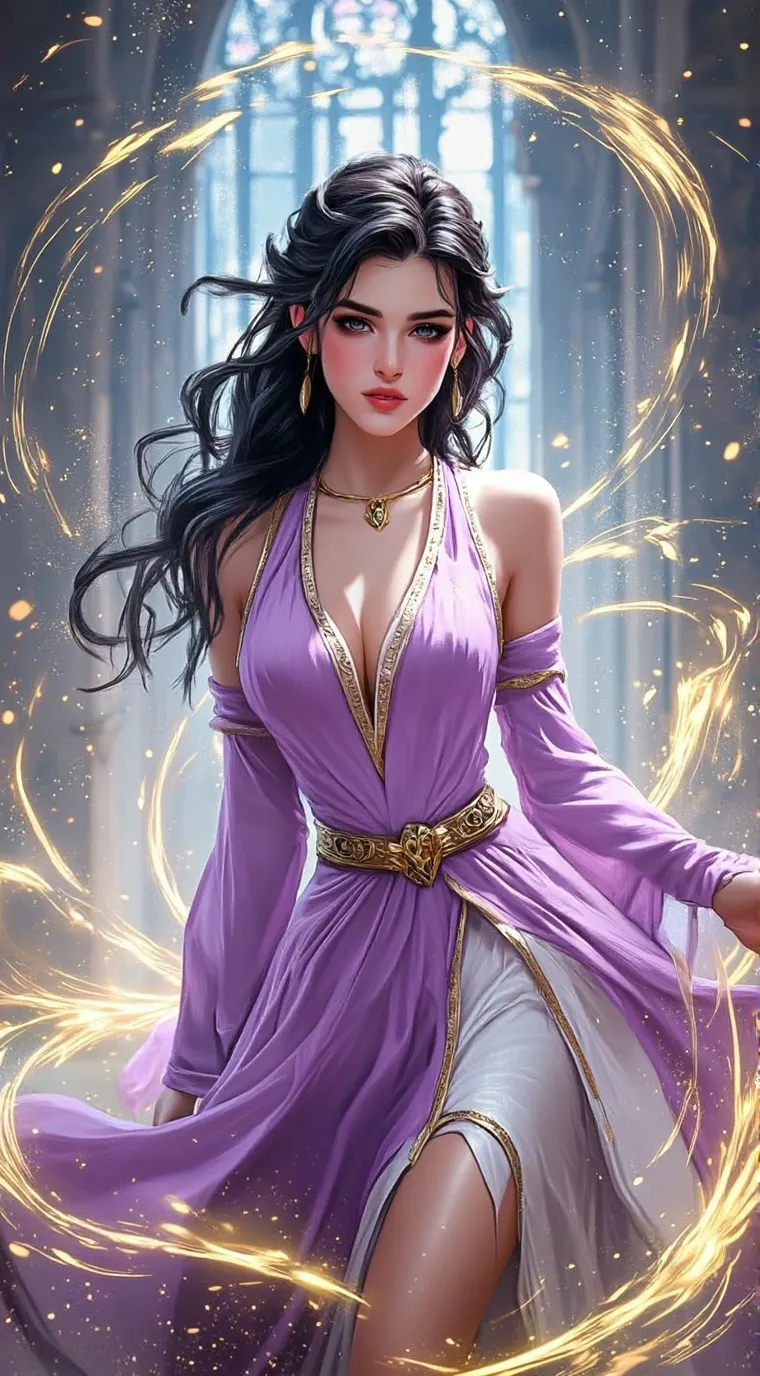 ai character: Crystal background