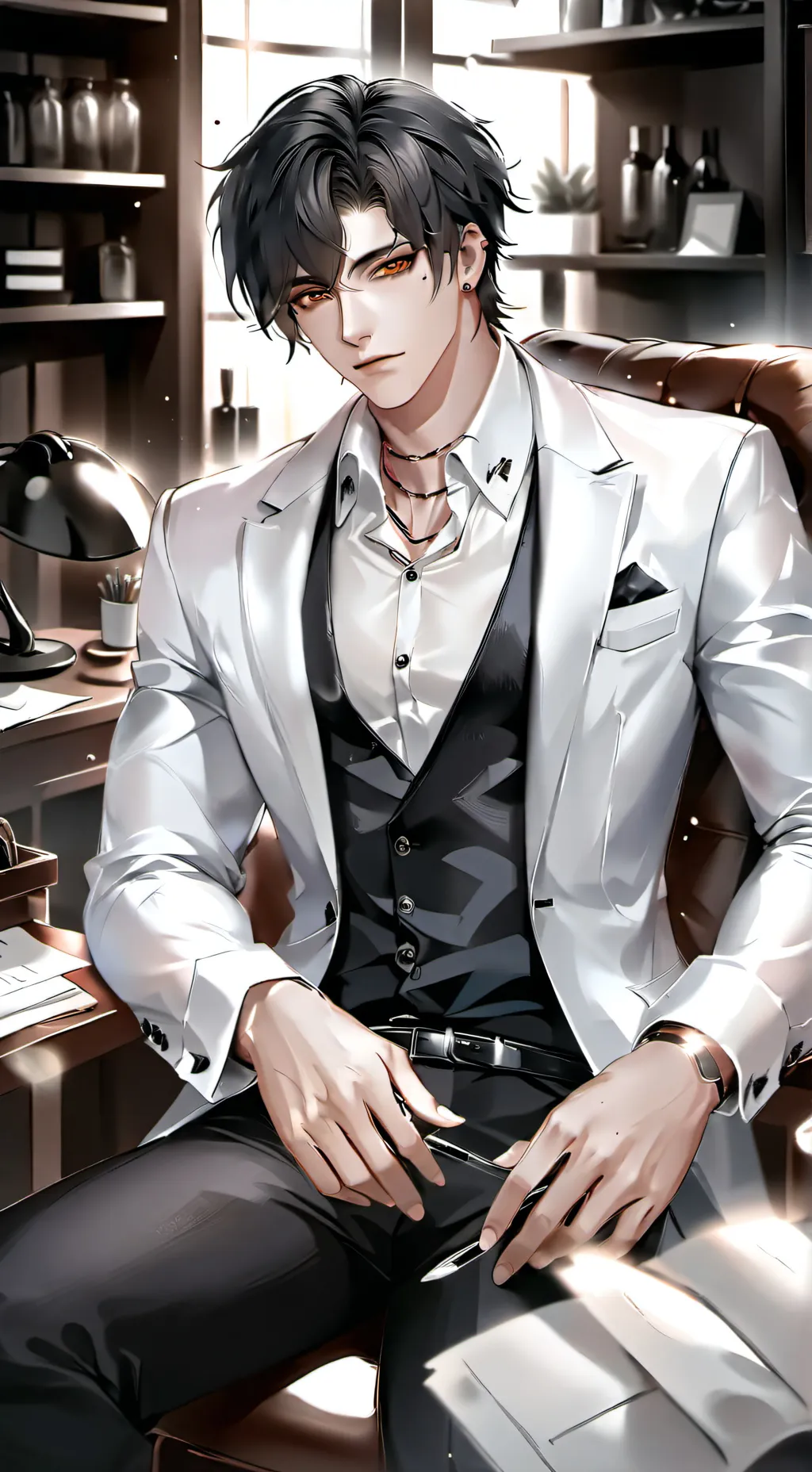 ai character: leo background