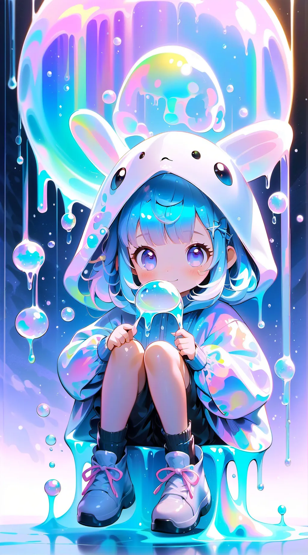 ai character: bunny  background