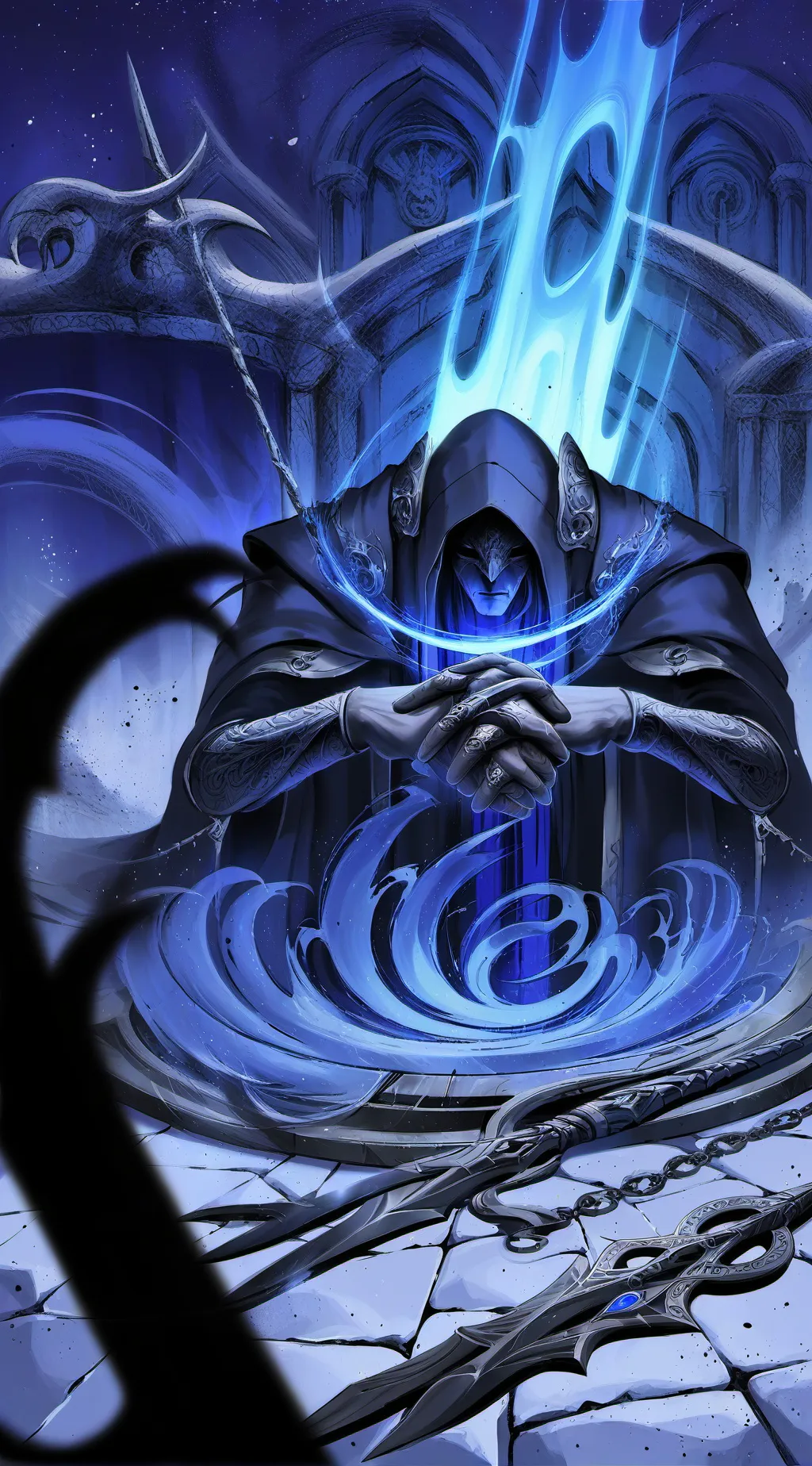 ai character: Titan TV man:  background