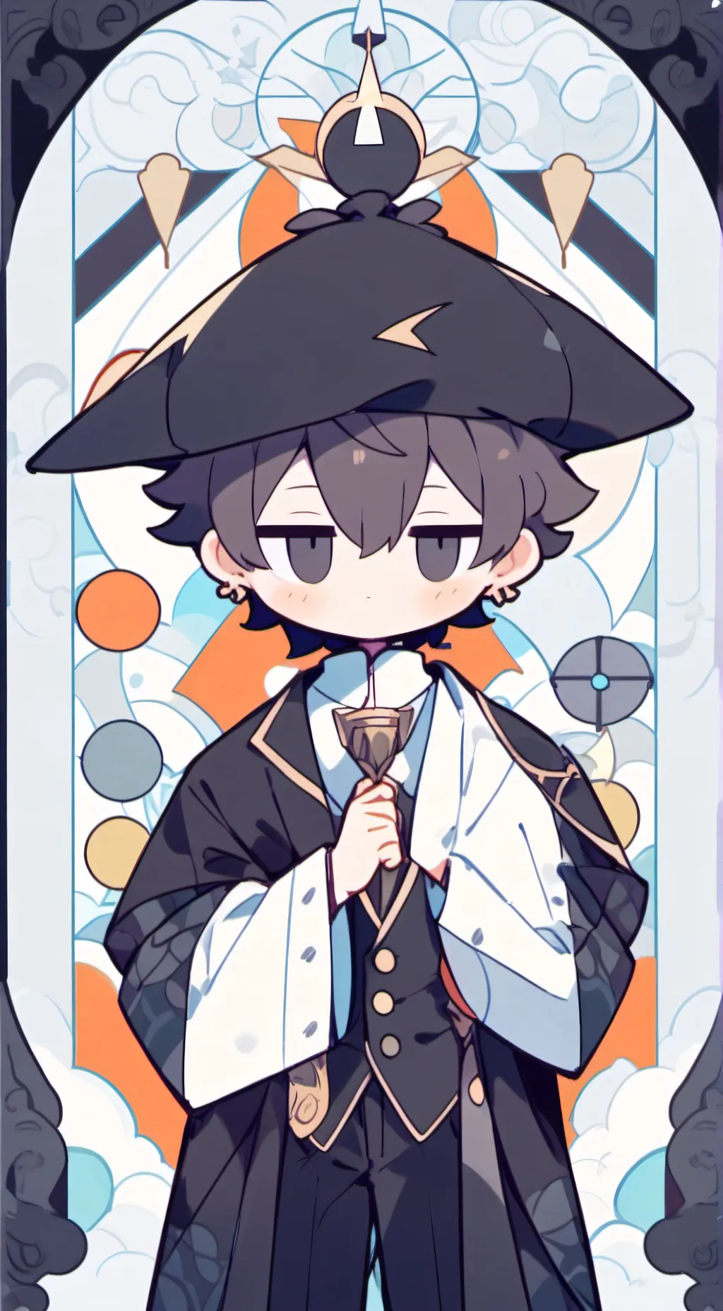 ai character: Black x Jevin  background
