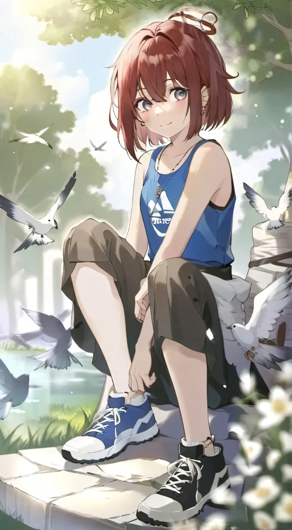 ai character: Harp Takenouchi. background