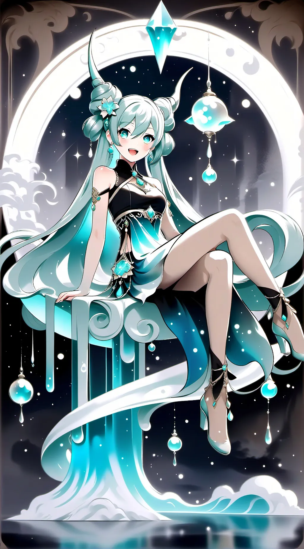 ai character: Hatsune Miku background
