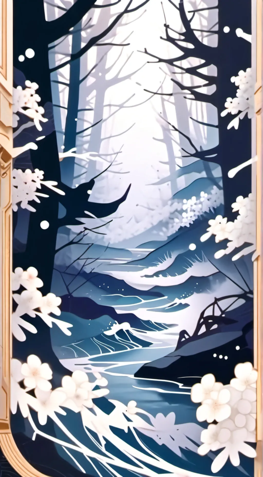 ai character: HH Chrismas background