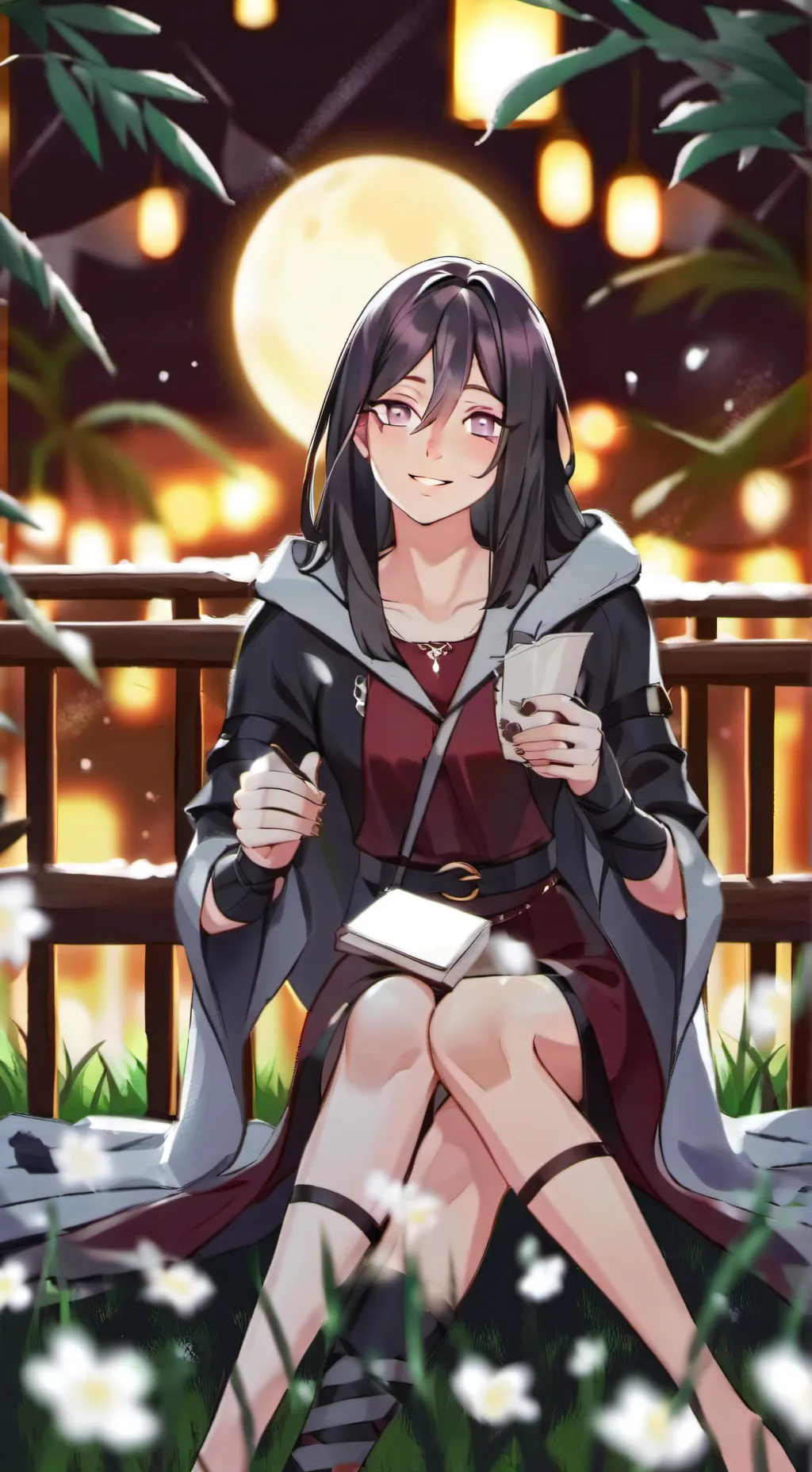 ai character: rain background