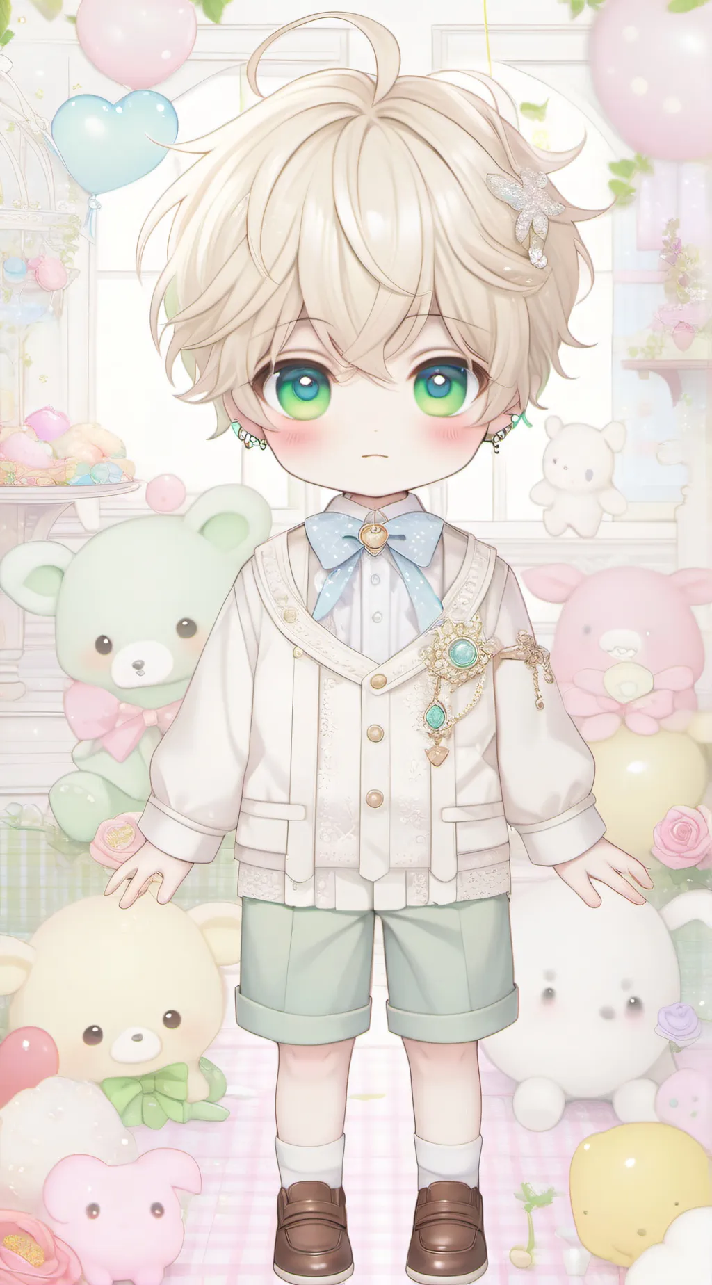 ai character: Toppy background