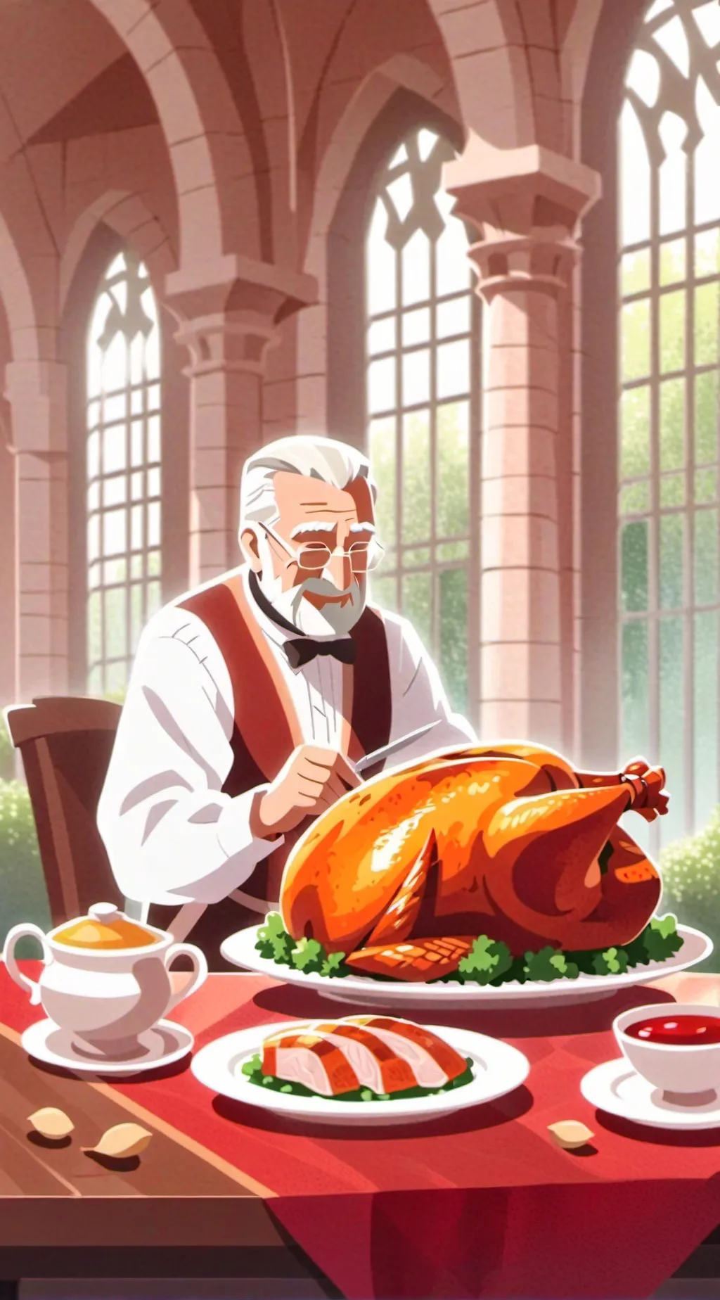ai character: Gobble gobble background