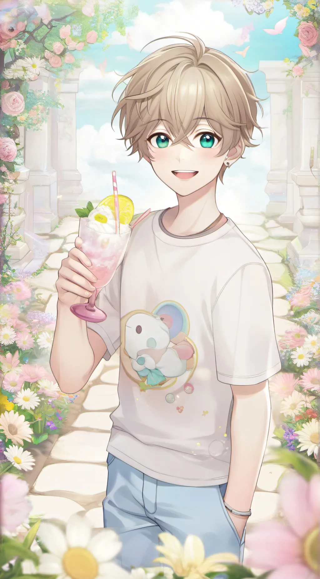 ai character: Félix  background