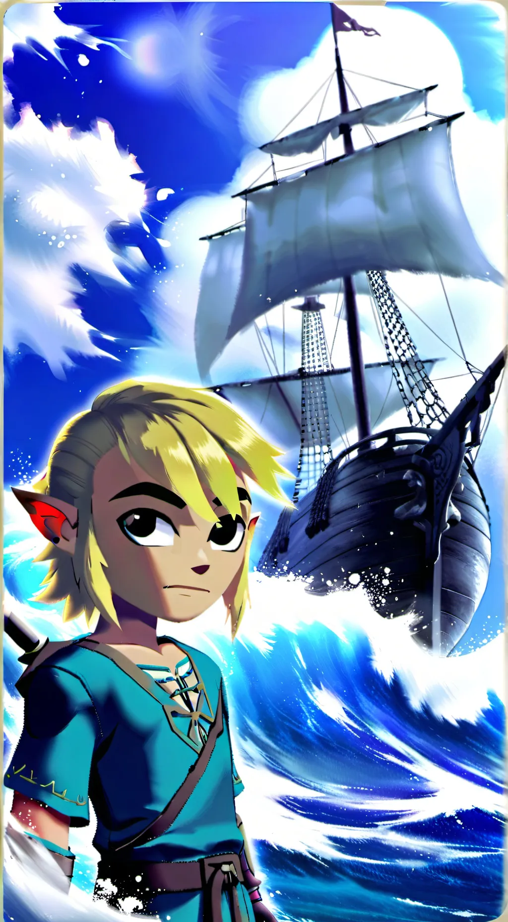 ai character: Wind Waker link background