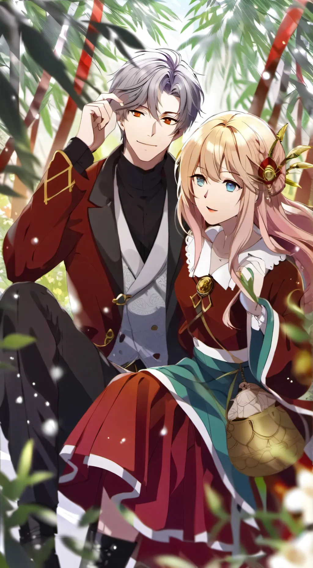 ai character: jake and lily¥ background