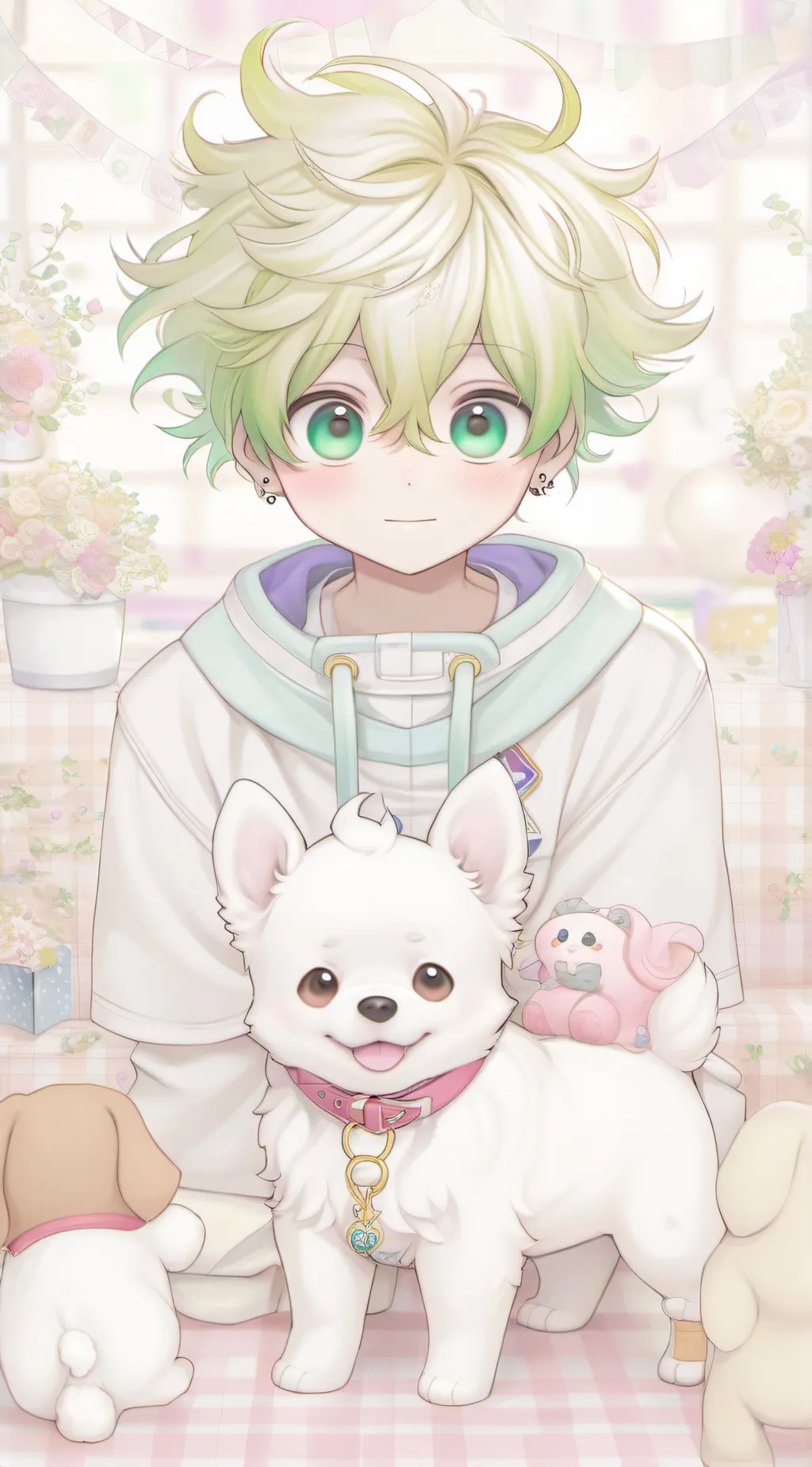 ai character: MHA turn into cats background